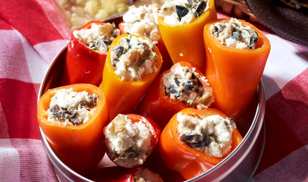 Gefüllte Mini-Paprika