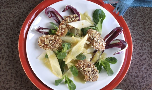 Schwarzwurzelsalat mit Hühnerstreifen