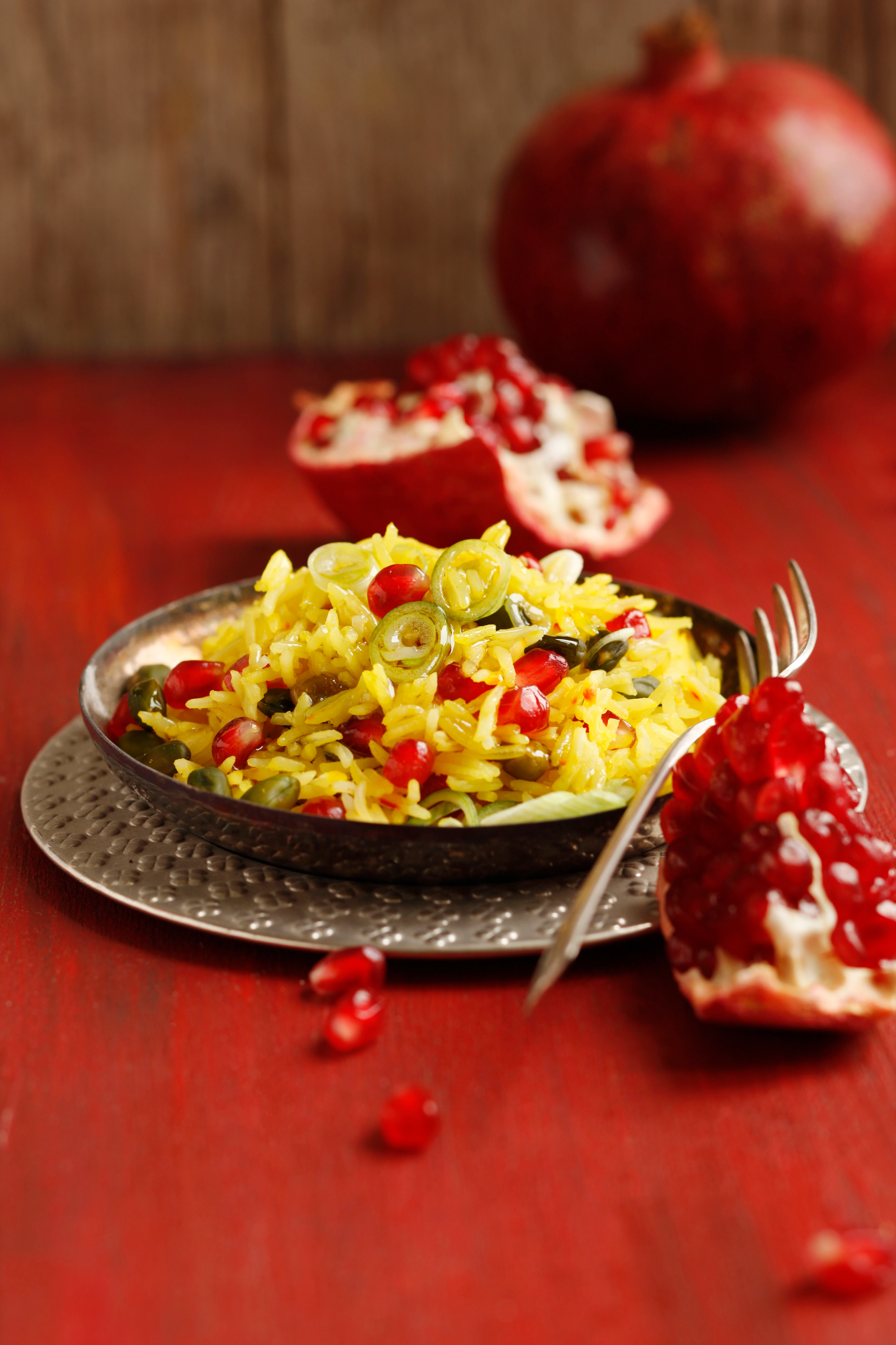 Orientalischer Reis mit Granatapfel und Pistazien • Rezept Orientalischer Reis mit Granatapfel und Pistazien • Rezept