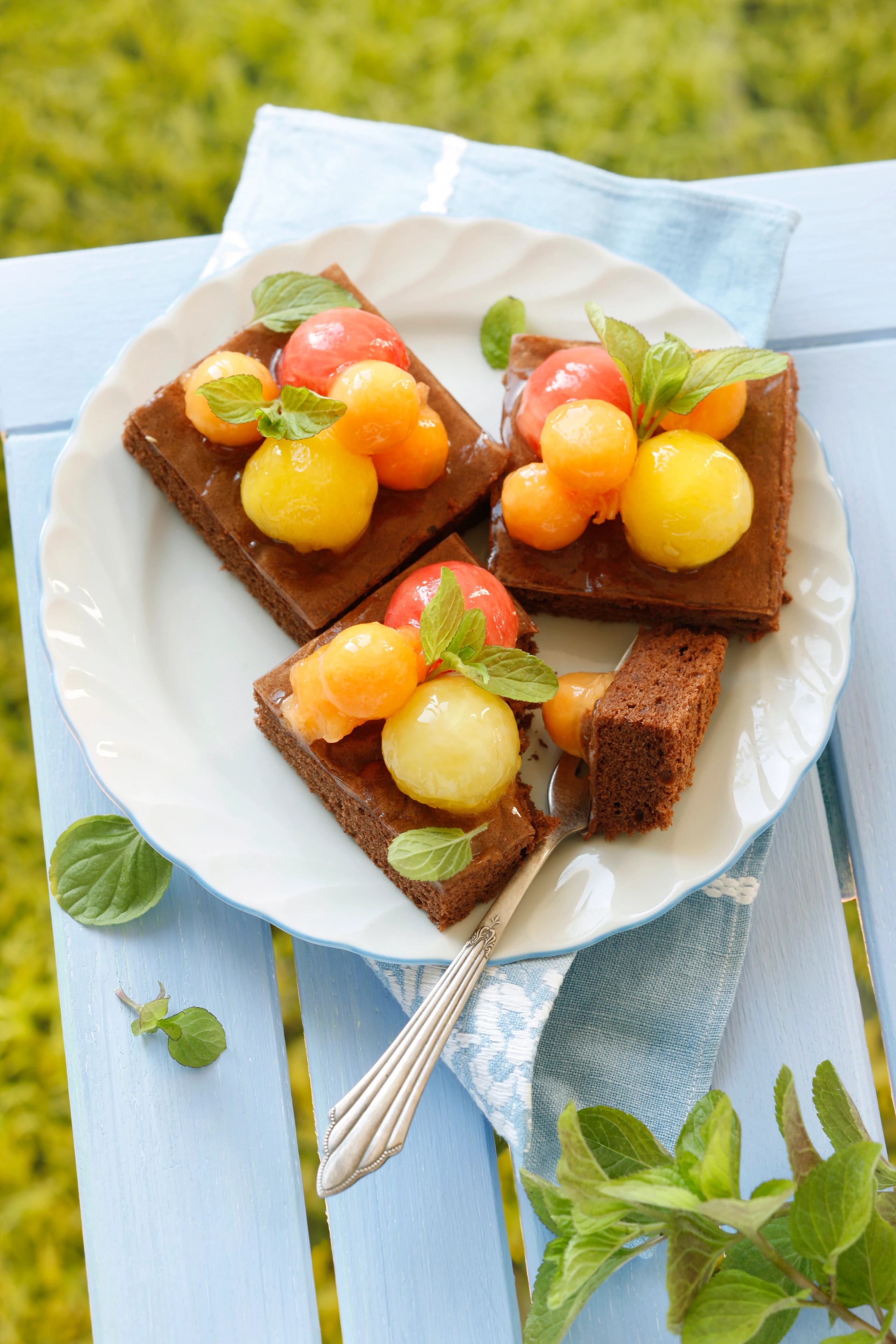 Melonen-Kakaokuchen