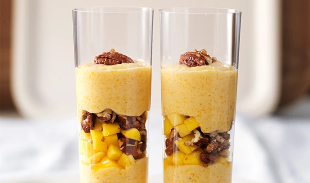 Eis-Smoothie mit Pekannüssen