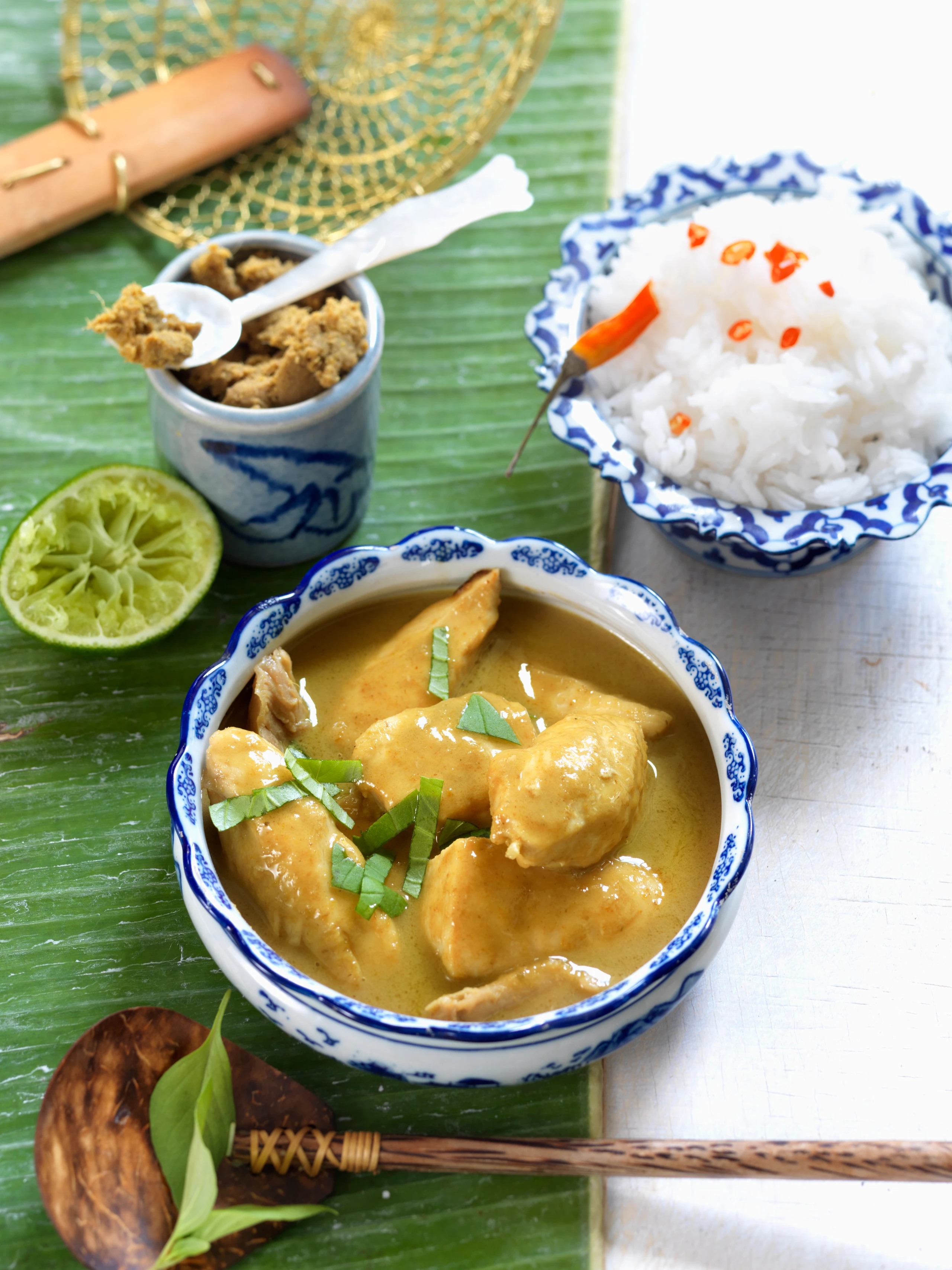 Grünes Hühner-Curry