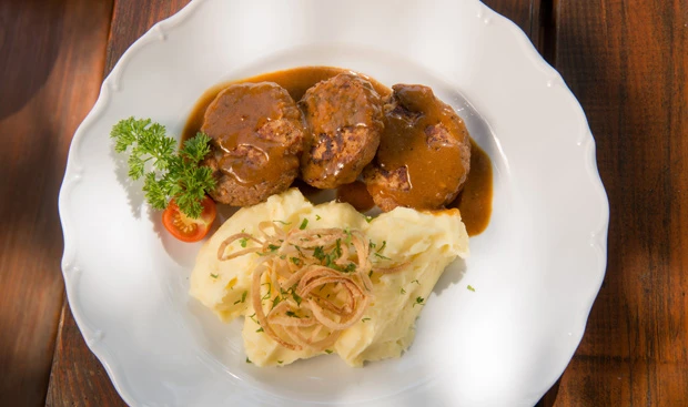 Faschierte Labalan mit Erdäpfelpüree