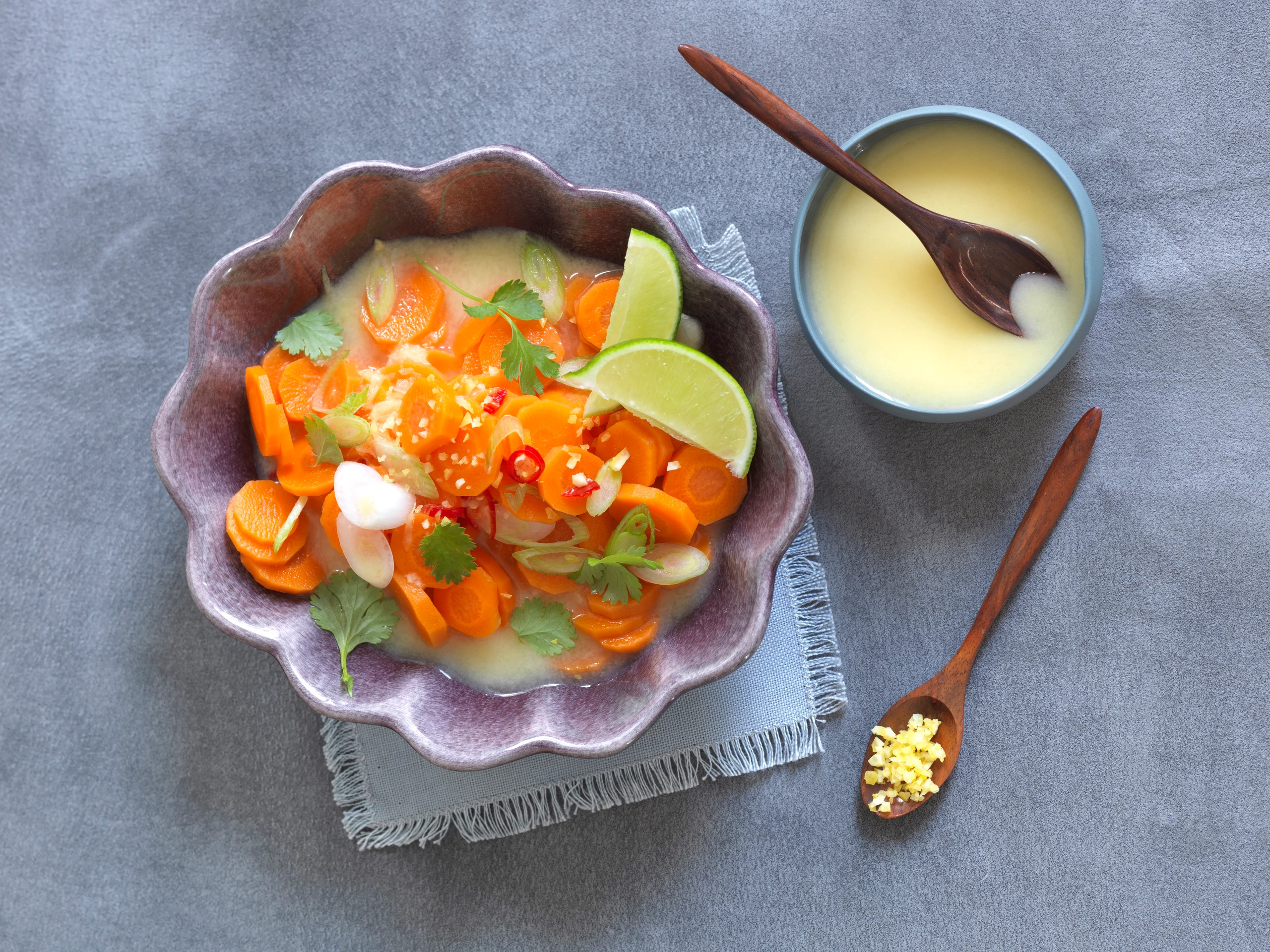 Karottensalat mit Kokos-Dressing