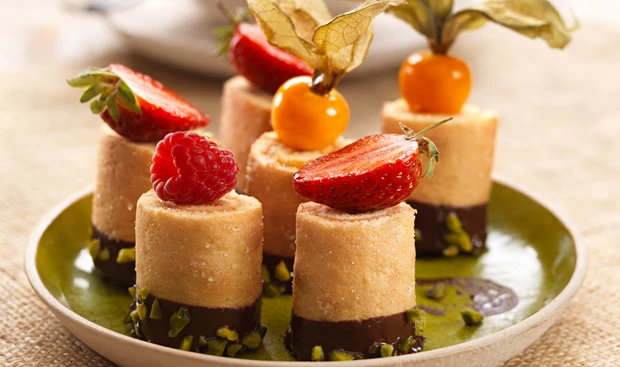 Mini-Rouladen mit Pistazien