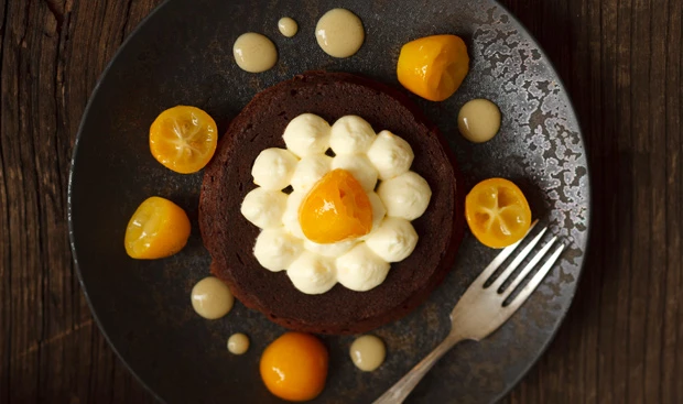 Schokofondant mit Kumquats