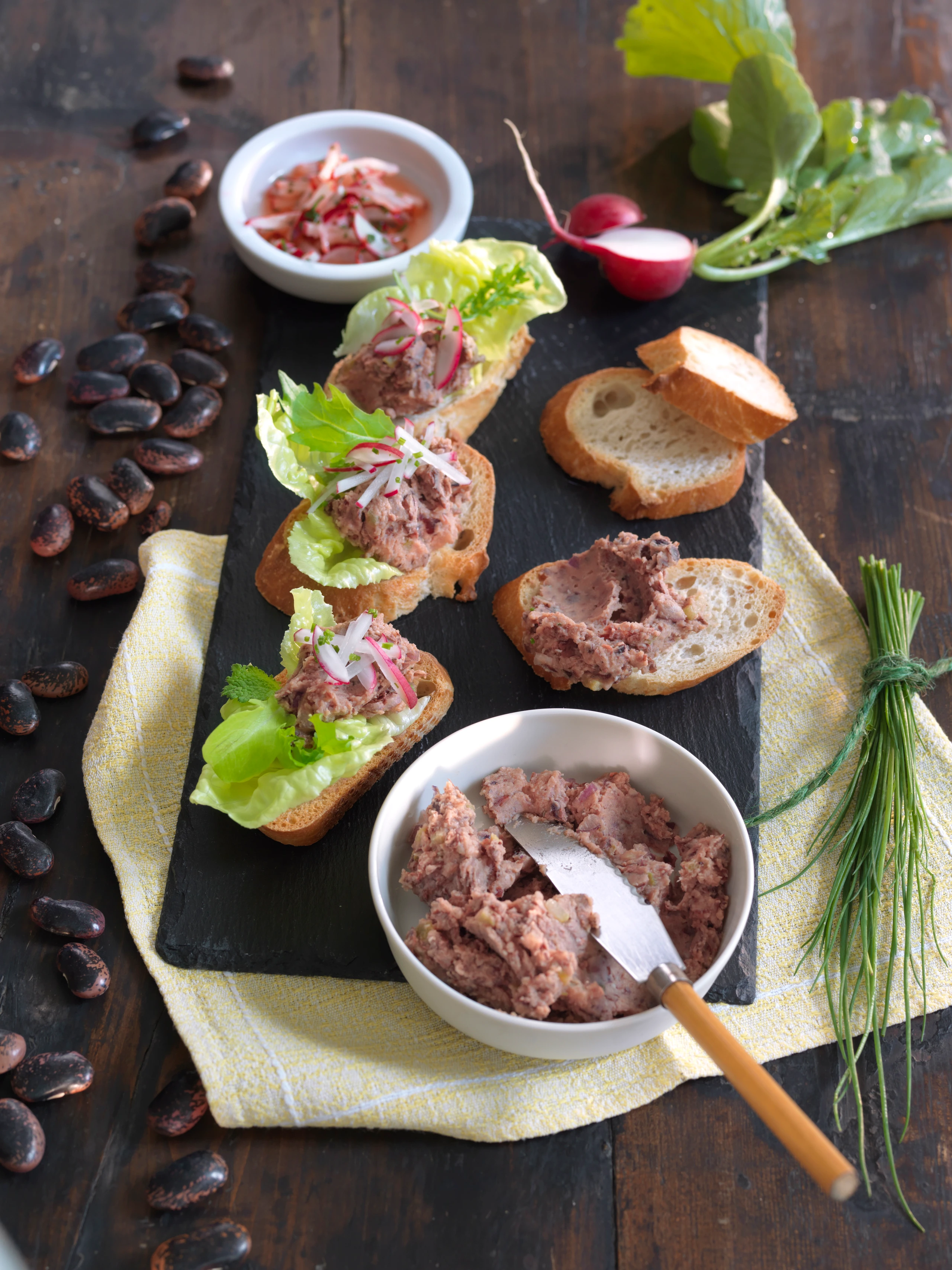 Käferbohnen-Crostini