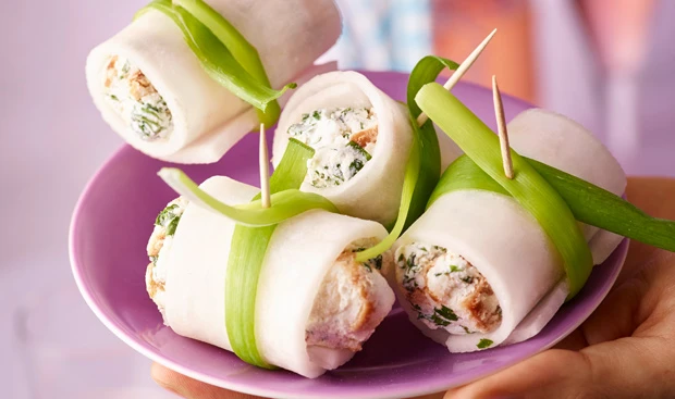 Radiröllchen mit Brezen-Topfen-Fülle