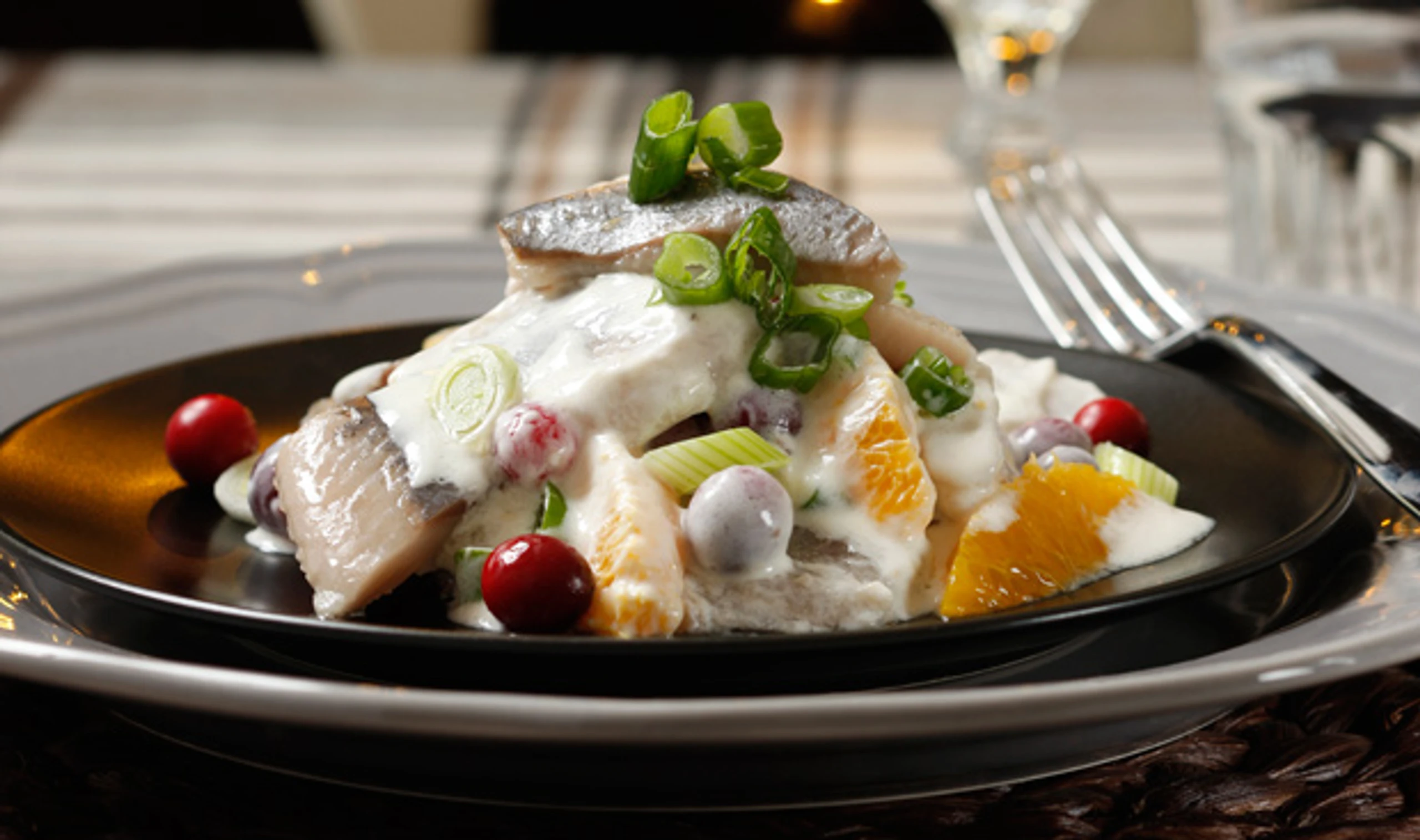 Matjessalat mit Cranberries