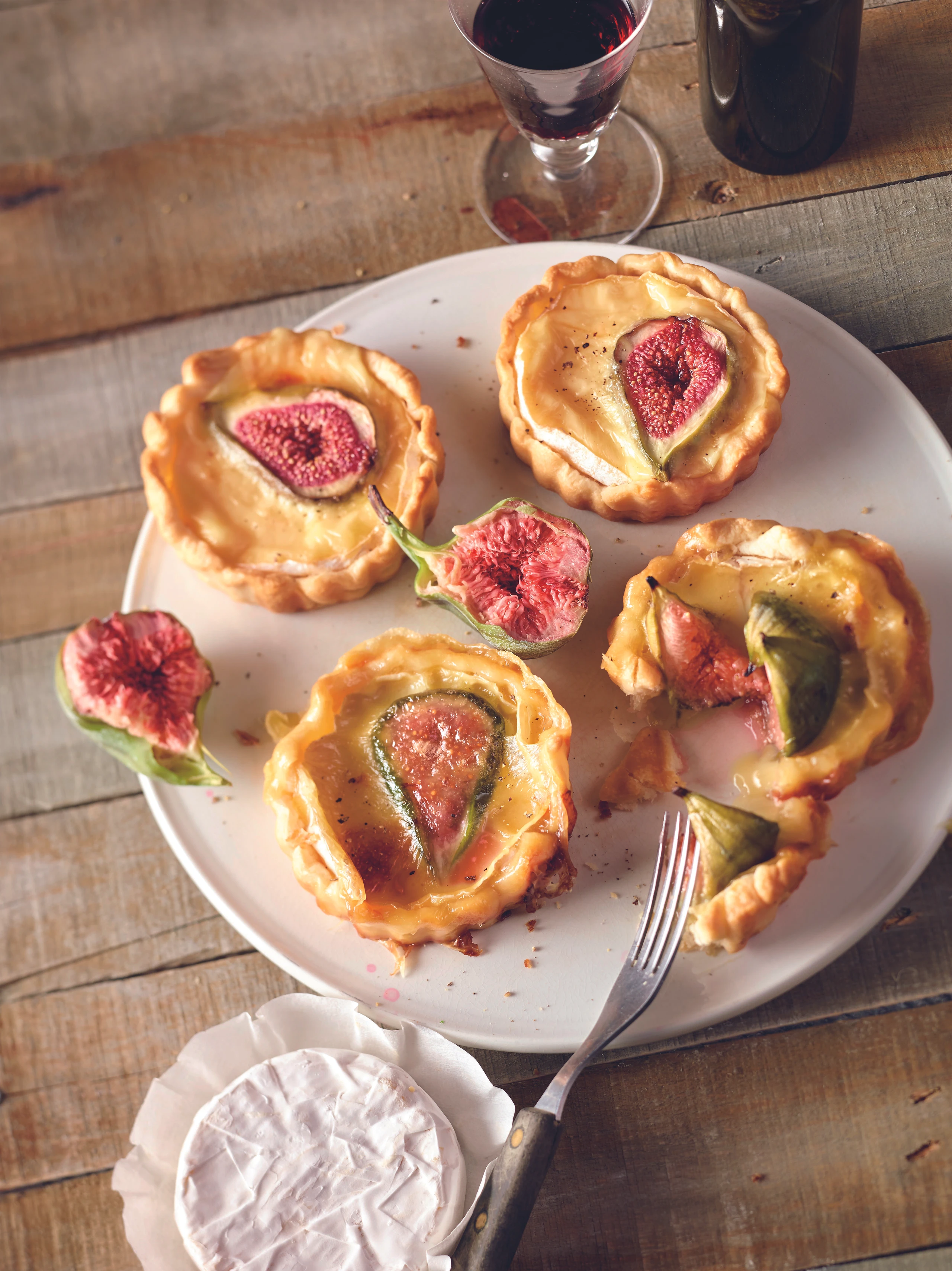 Camembert-Feigen-Tartelettes