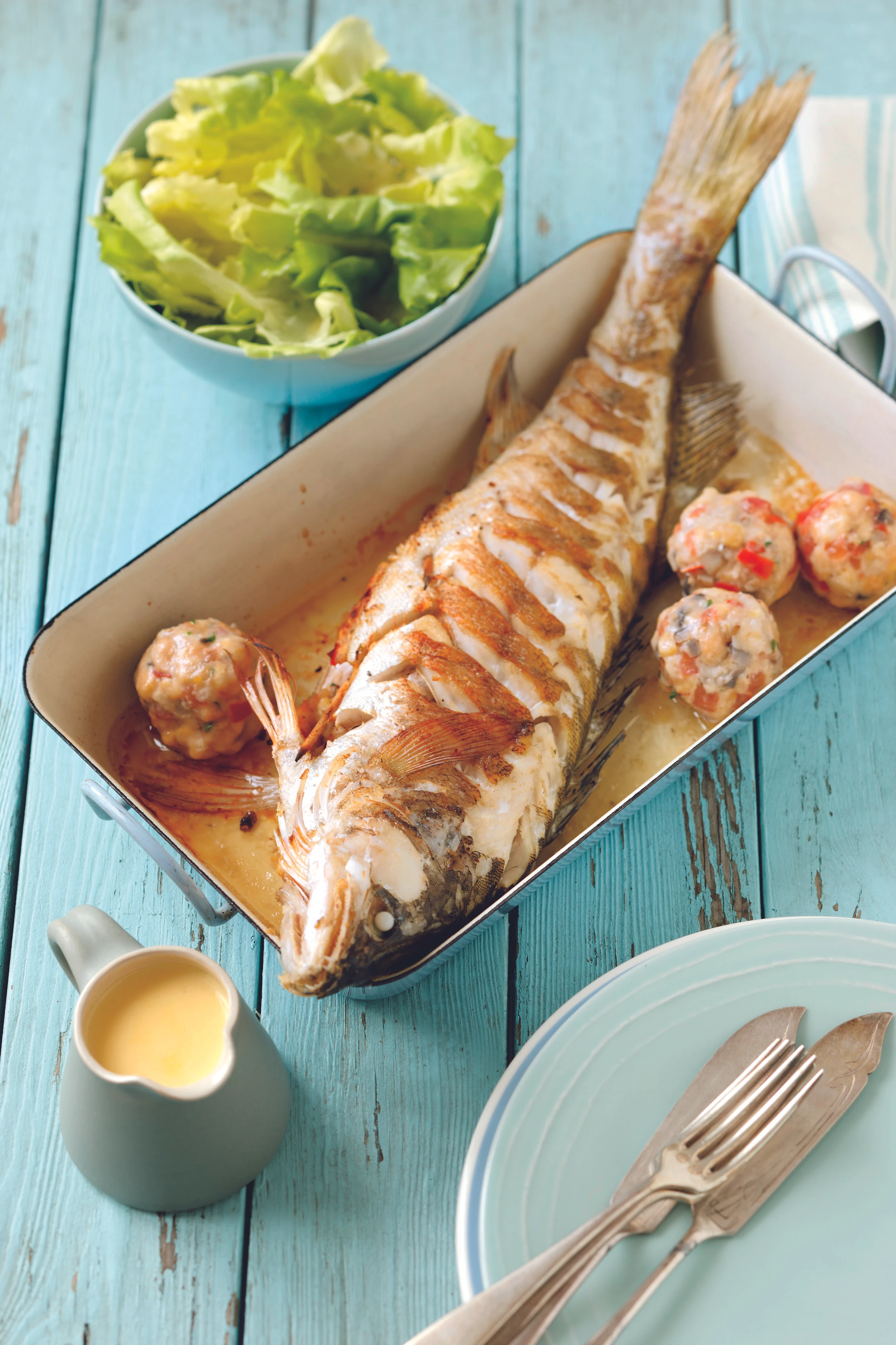 Zander mit Semmelfülle