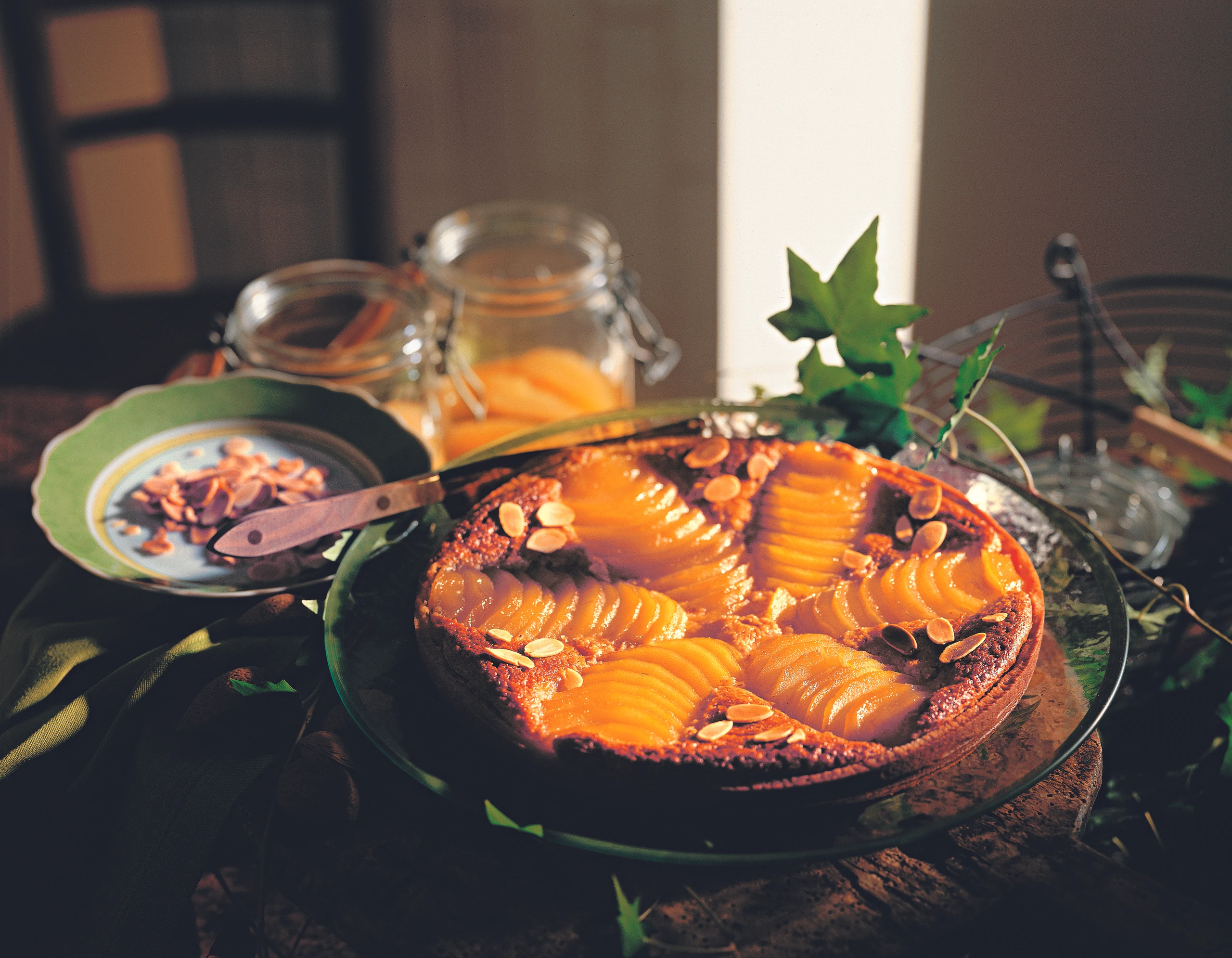 Birnen-Mandeltarte