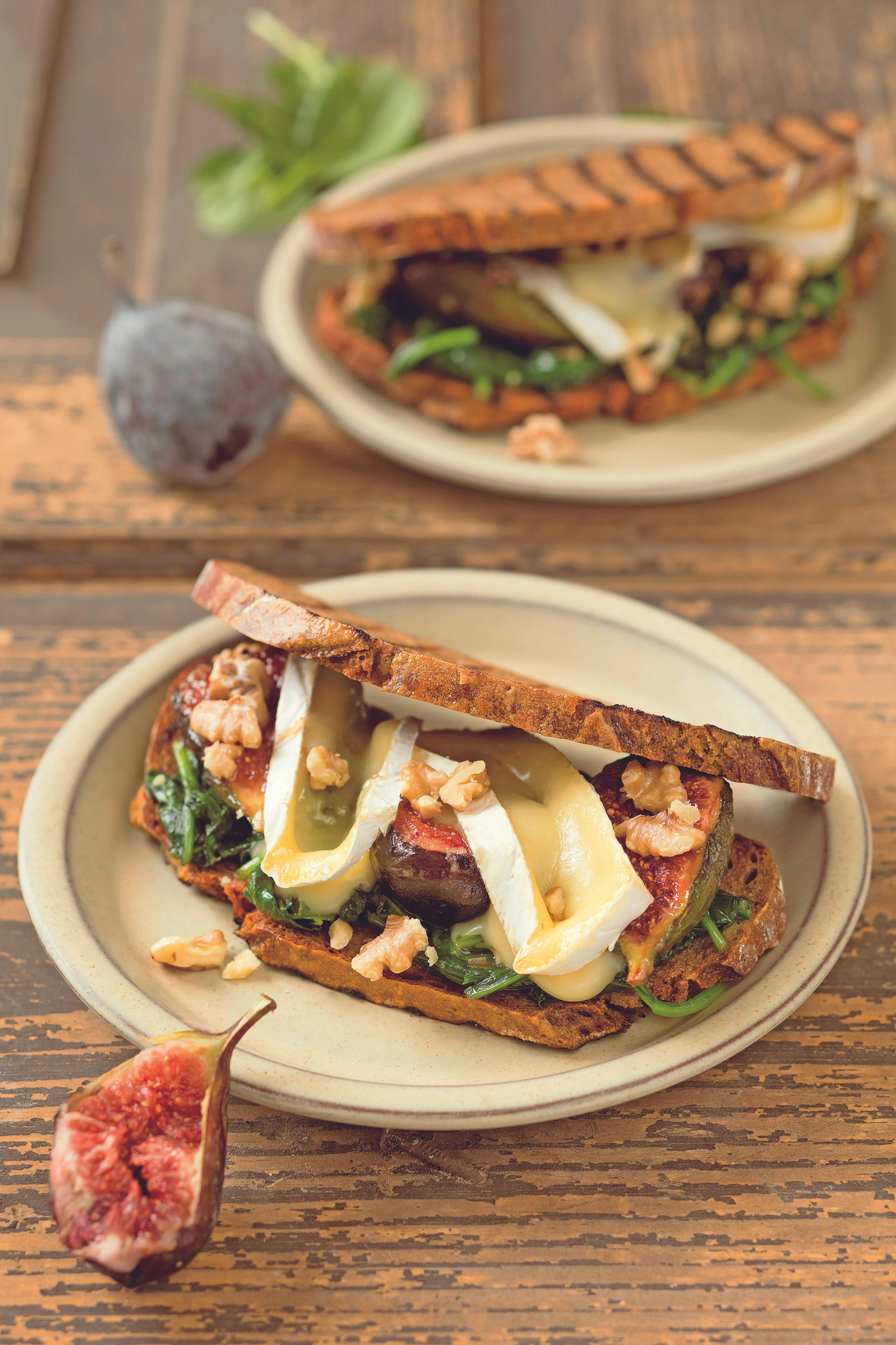 Käsetoasts mit Feigen
