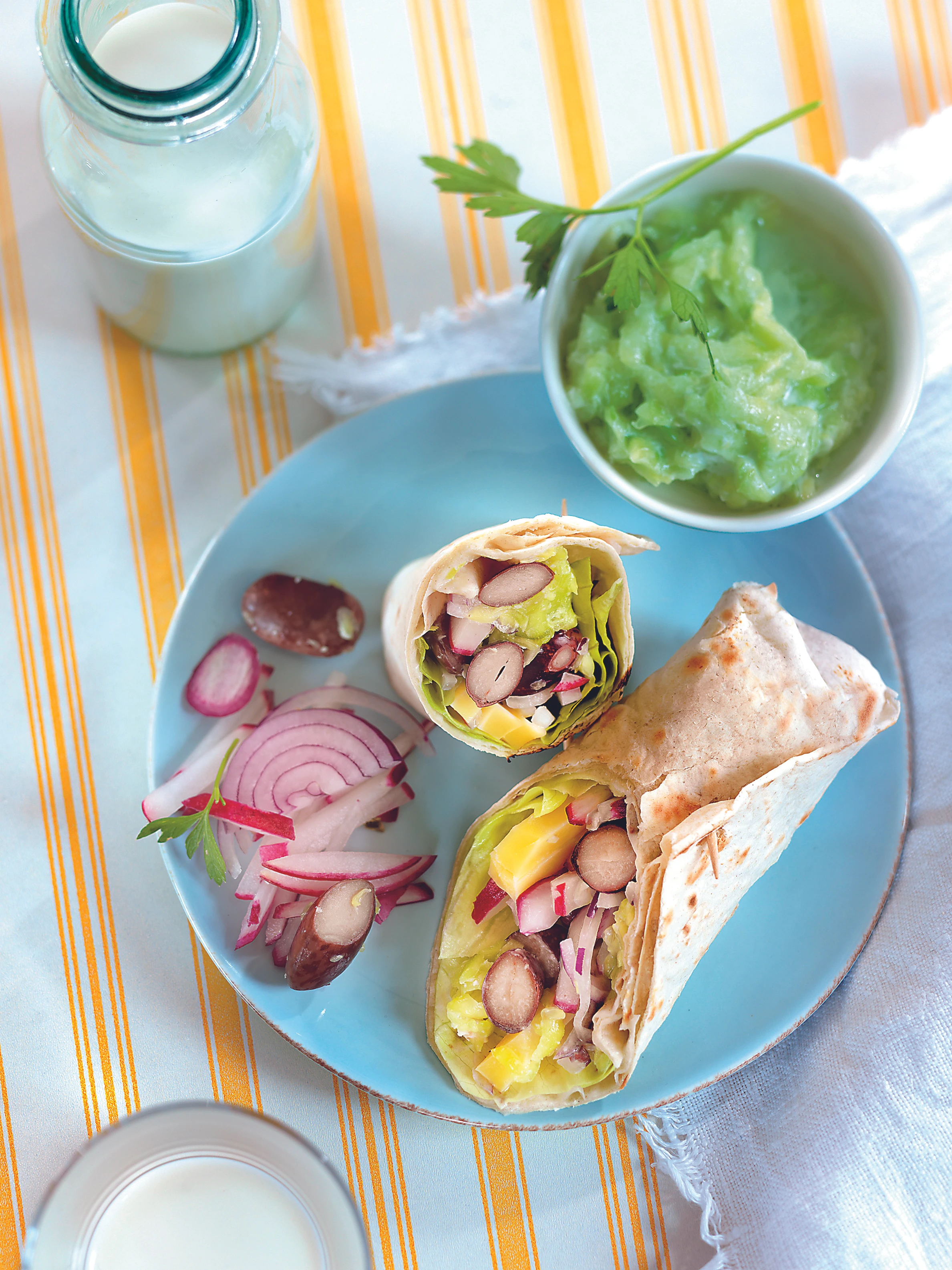Alpenwrap mit Gurken-Salsa