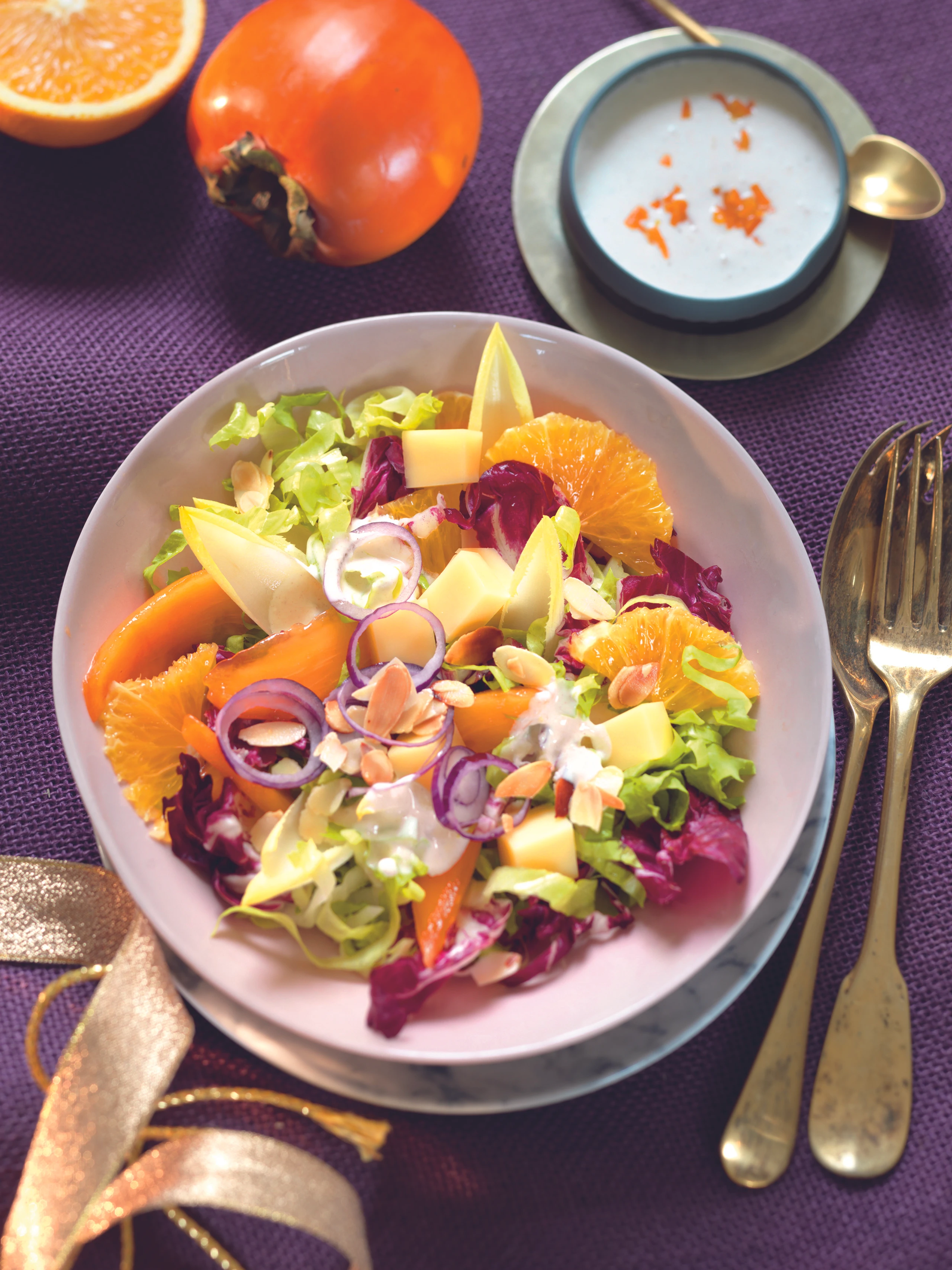 Wintersalat mit Früchten
