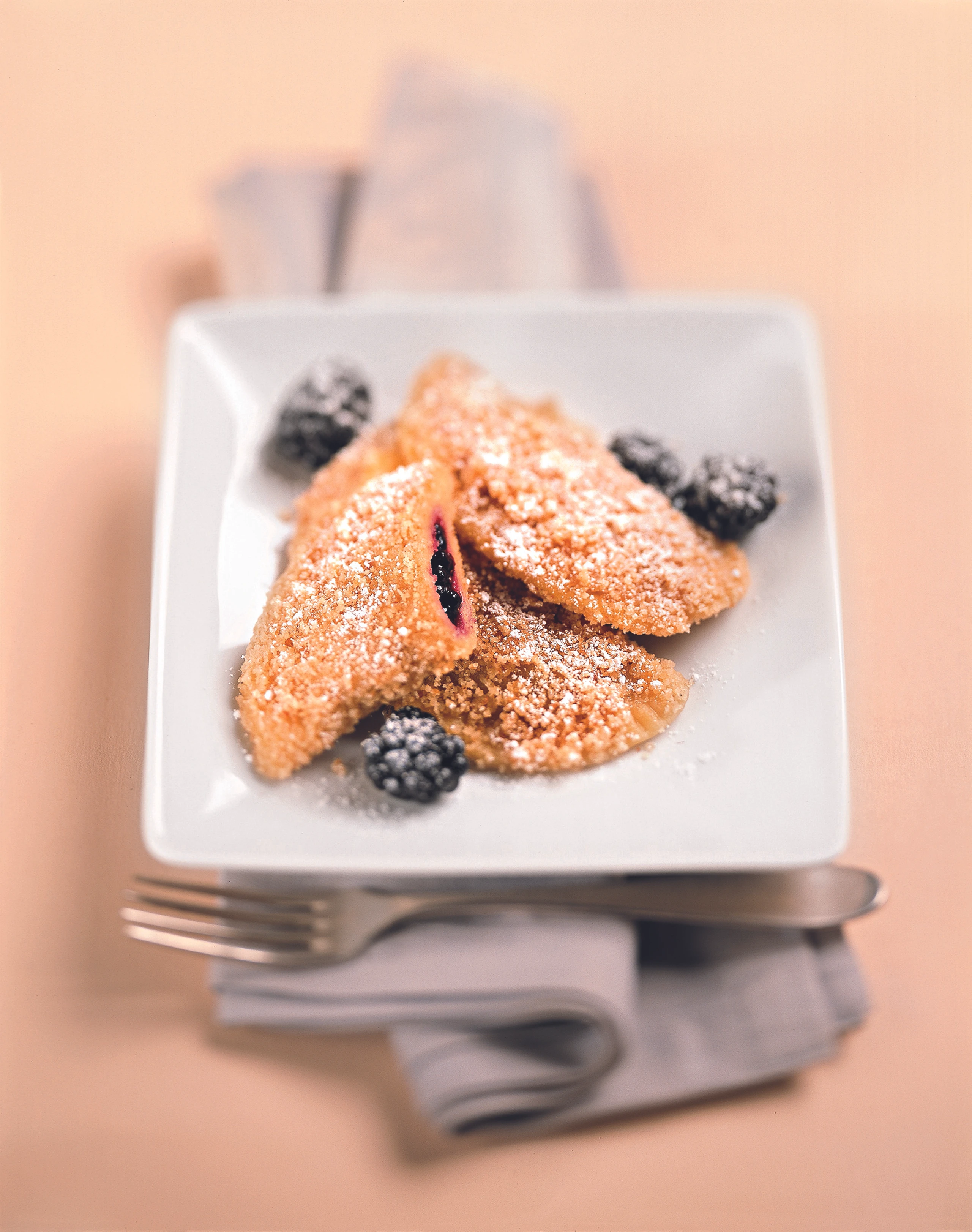 Brombeertascherl mit Butterbröseln