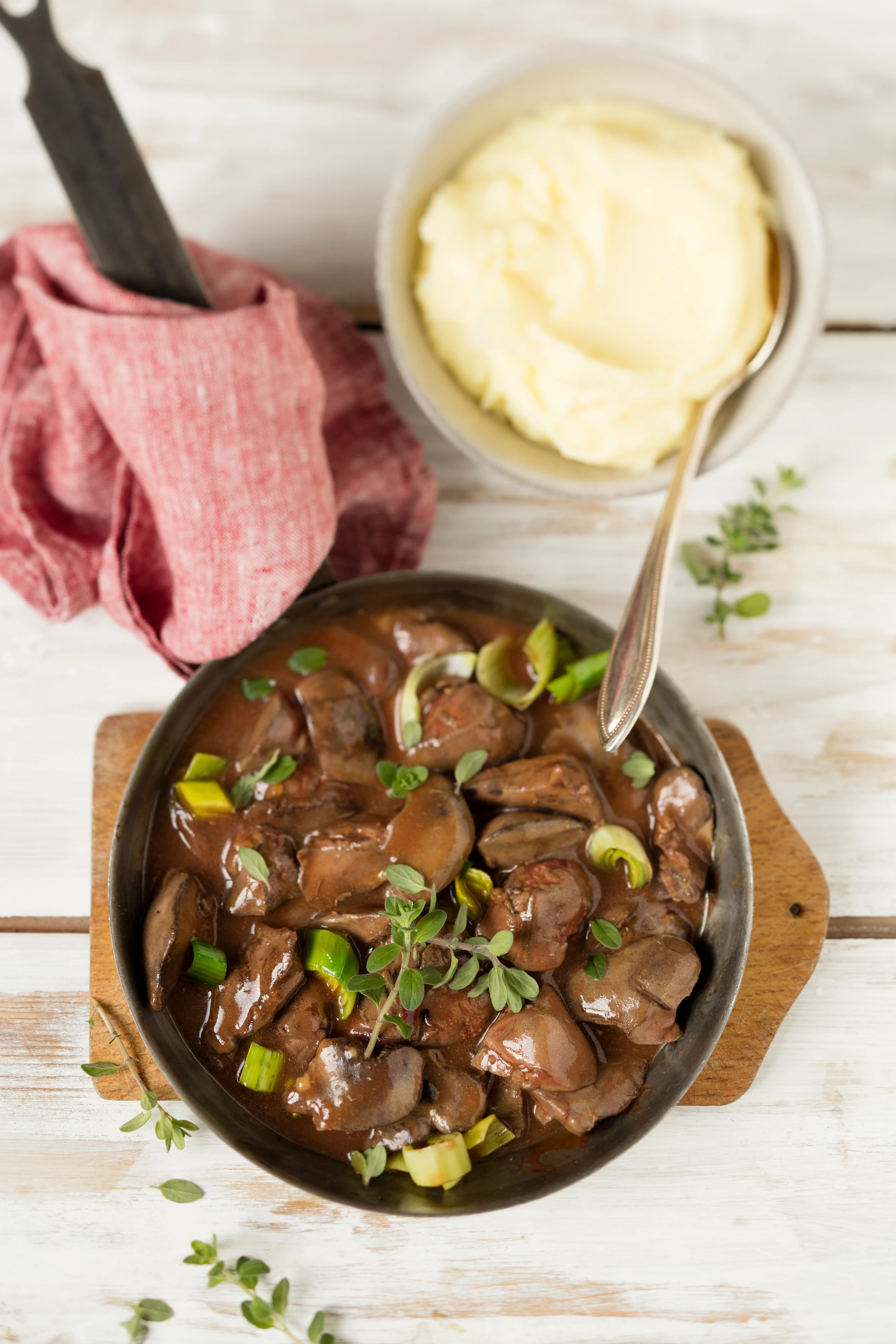 Hühnerleber mit Majoran