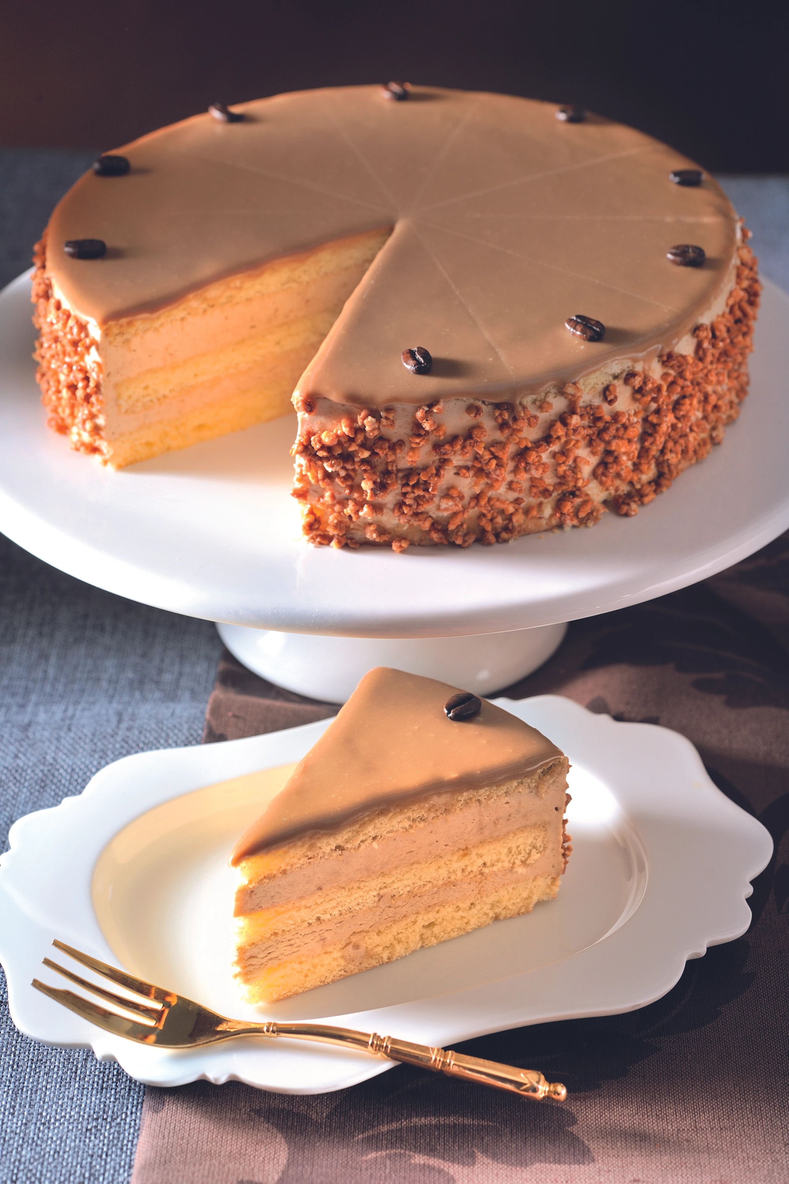 Kaffee-Obers-Torte
