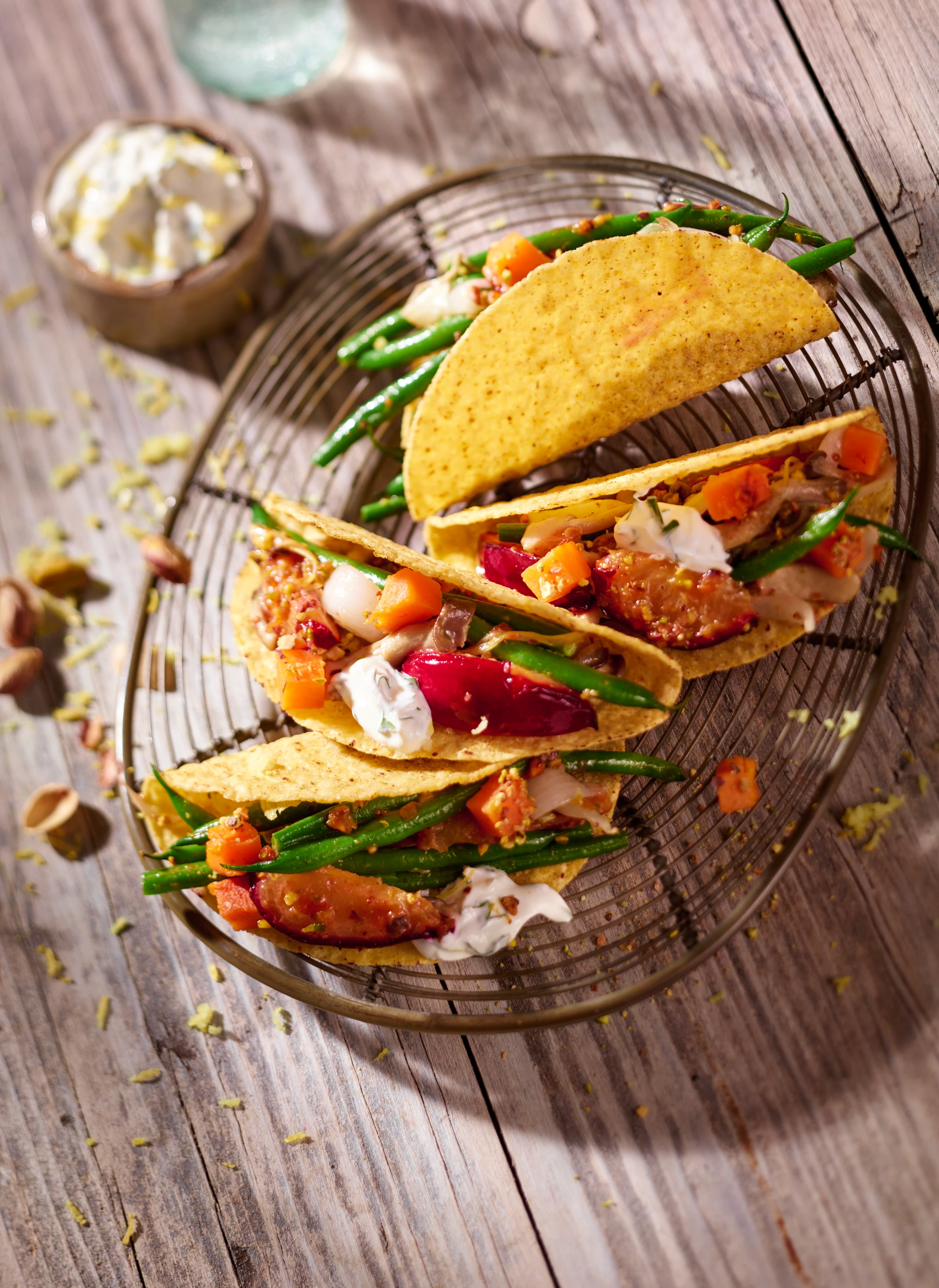 Süßkartoffel-Fisolen-Salat mit Zitrusjoghurt