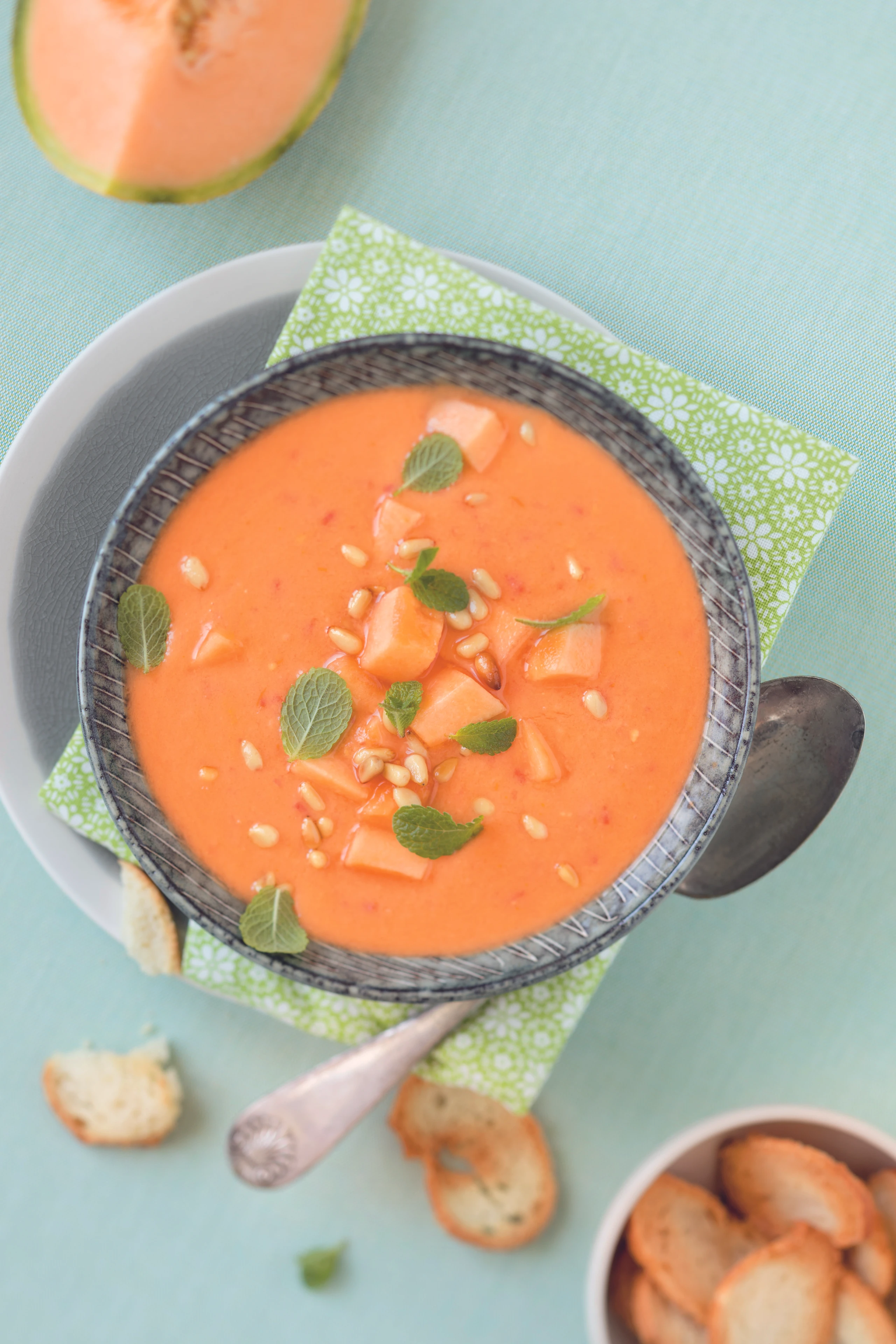 Melonen-Paradeisersuppe
