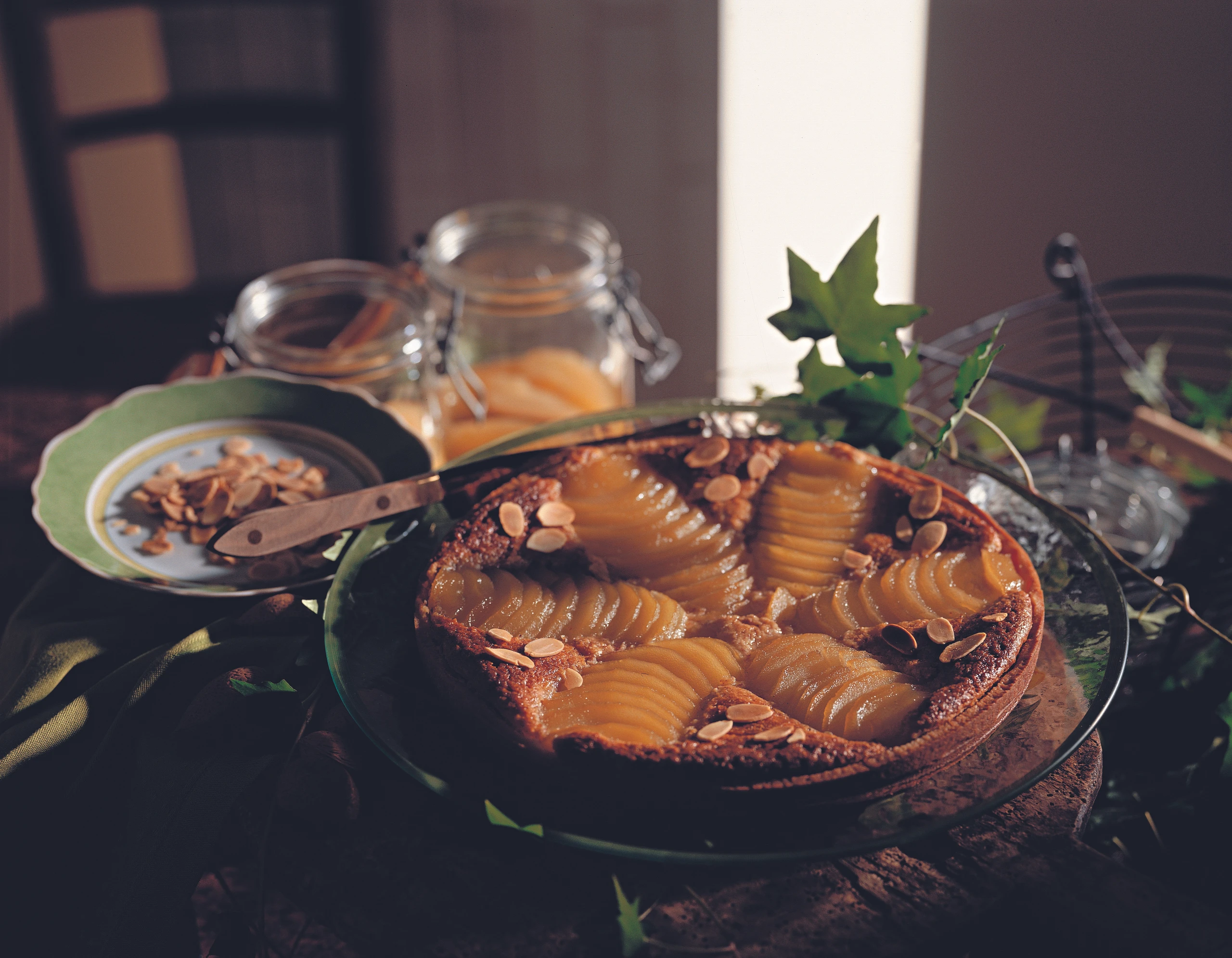 Birnen-Mandeltarte