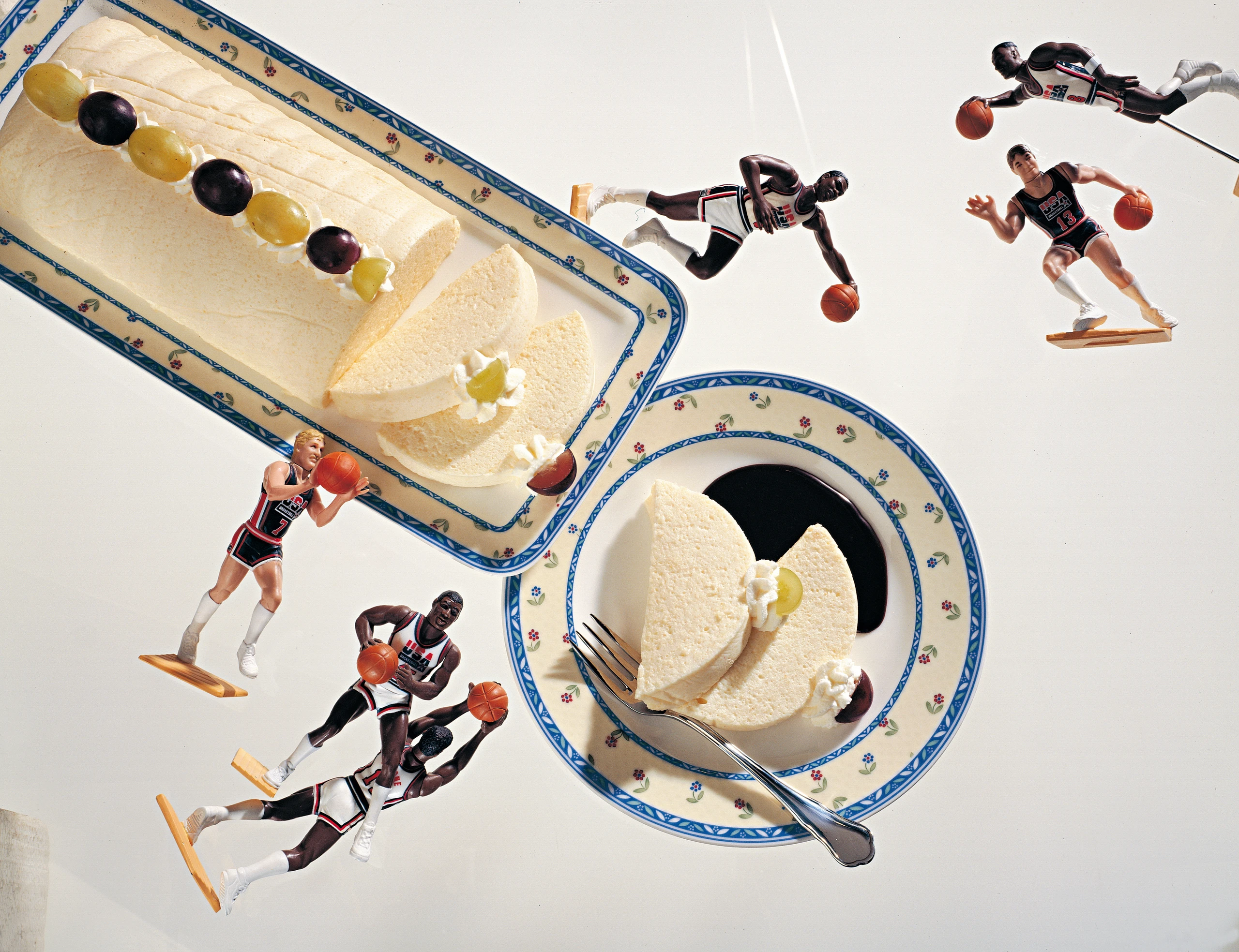 Grießflammeri mit Schokoladesauce