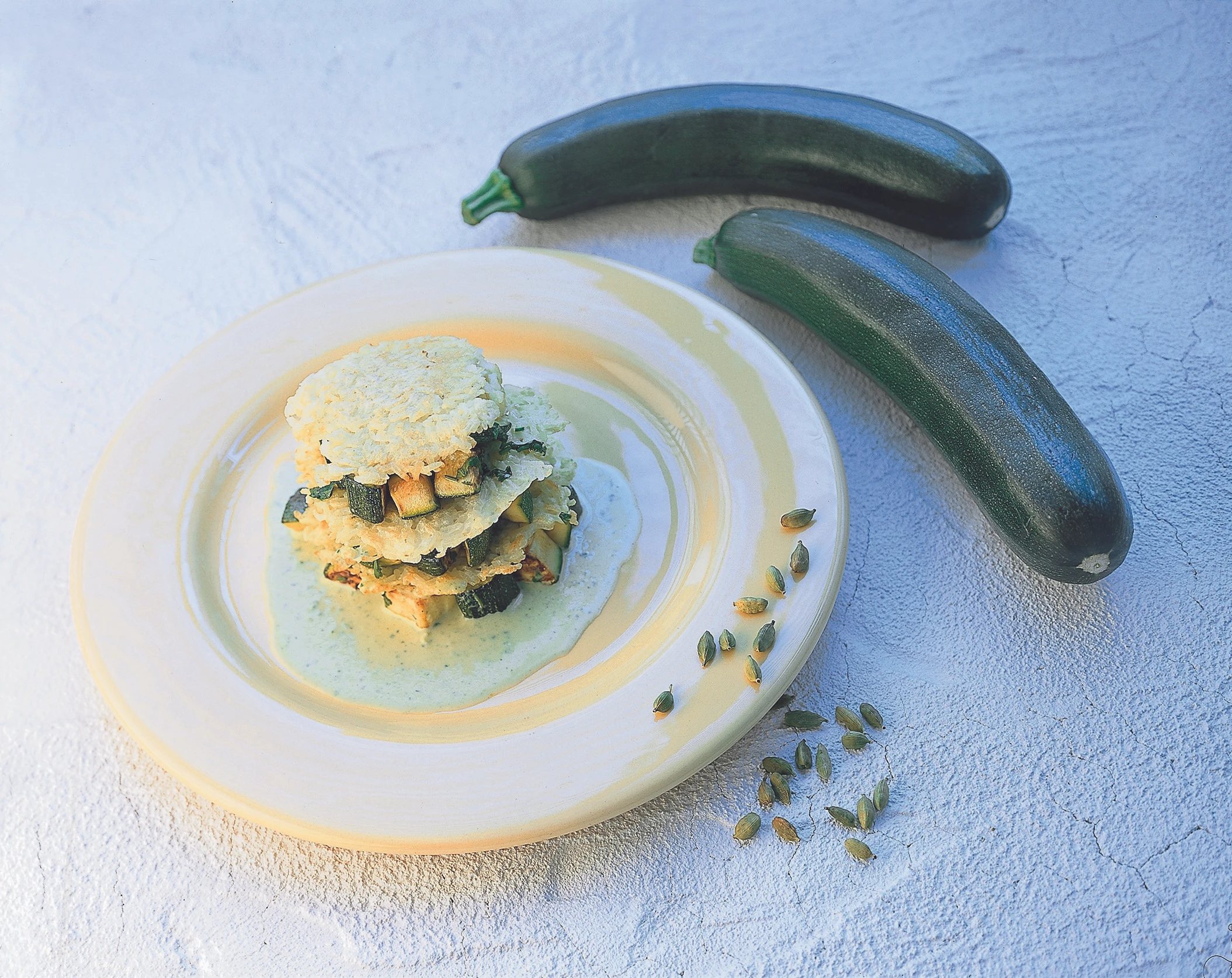 Reis-Zucchini-Türmchen