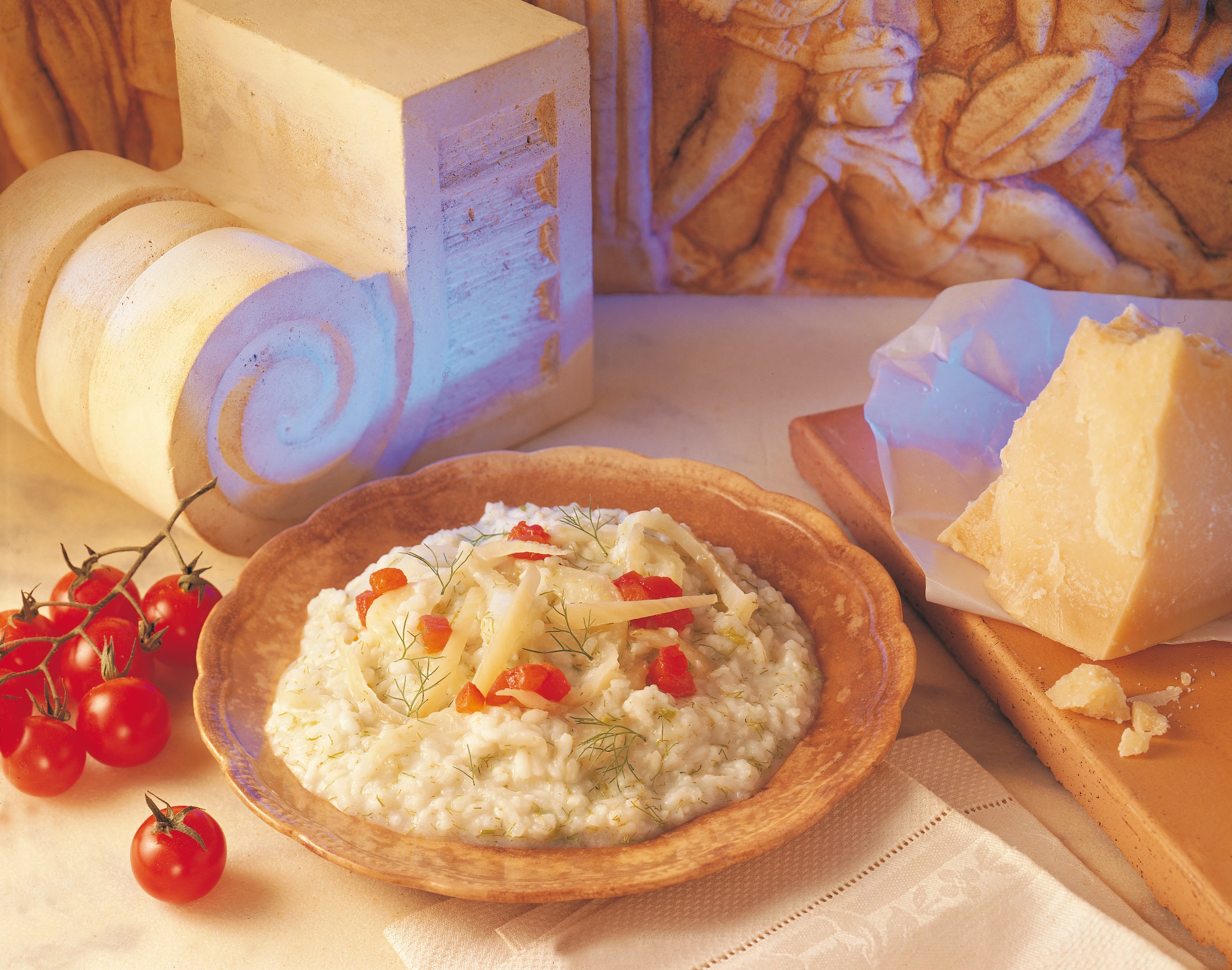 Fenchel-Risotto mit Paradeisern