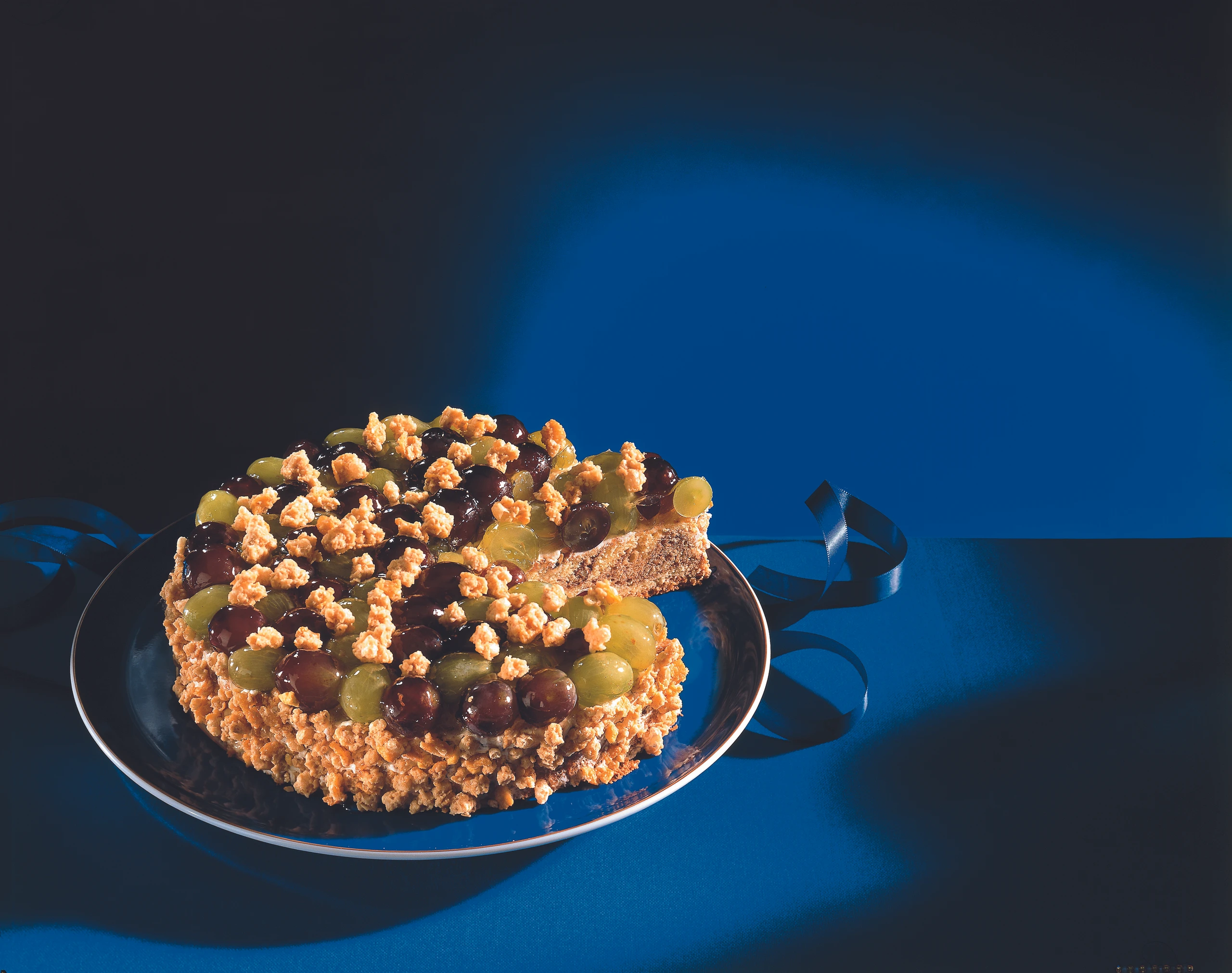 Müslitorte mit Trauben