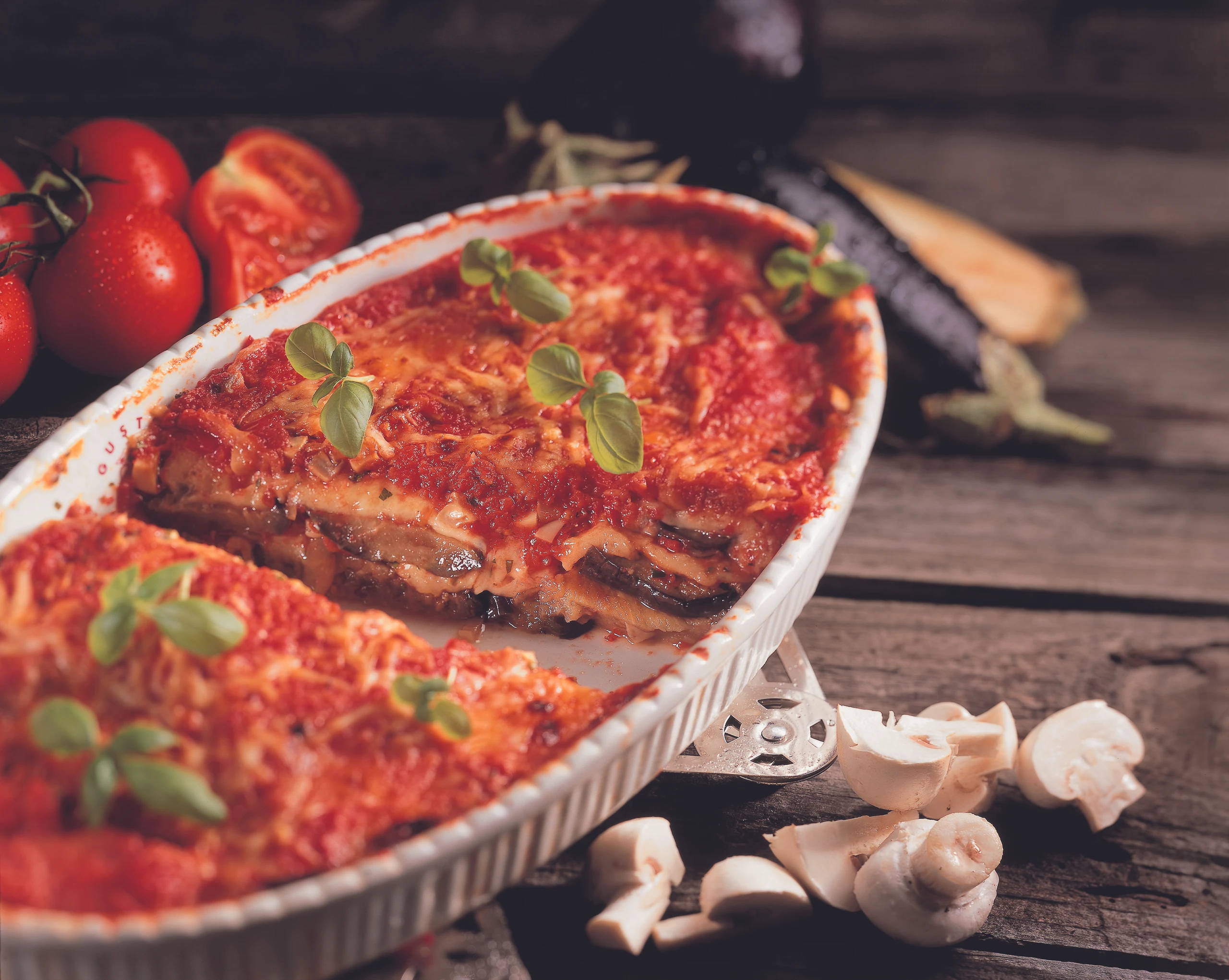 Melanzane auf Parma-Art