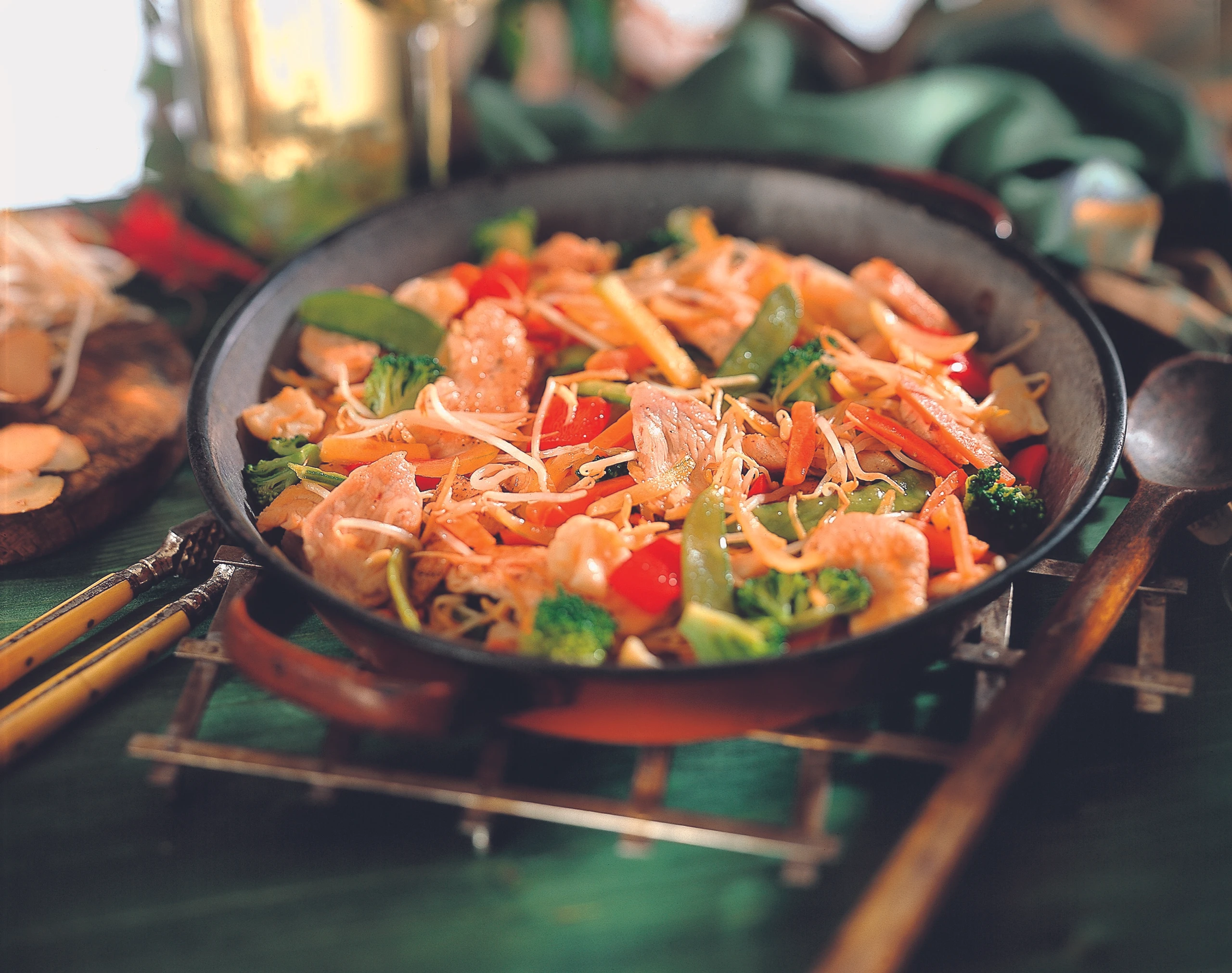 Puten Gemüsepfanne mit Ingwer