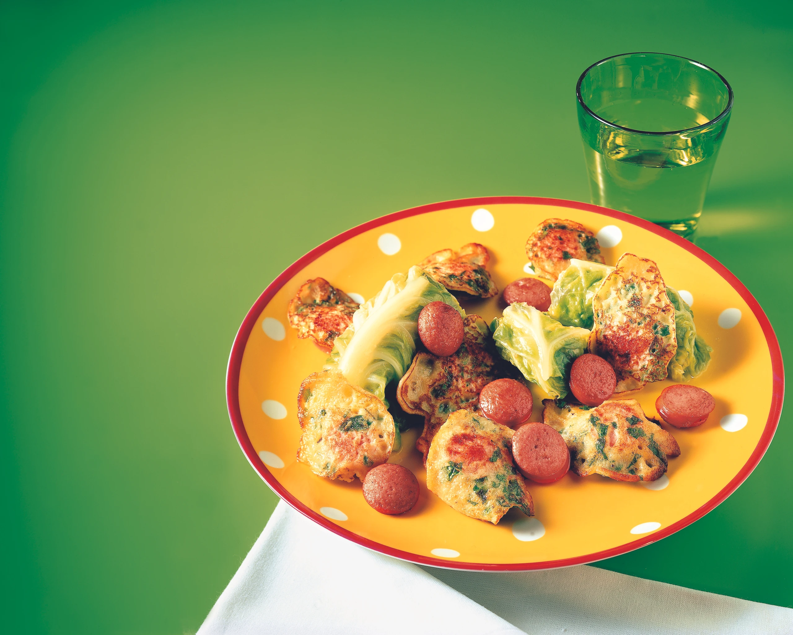 Frankfurter Krapferl mit Krautröllchen