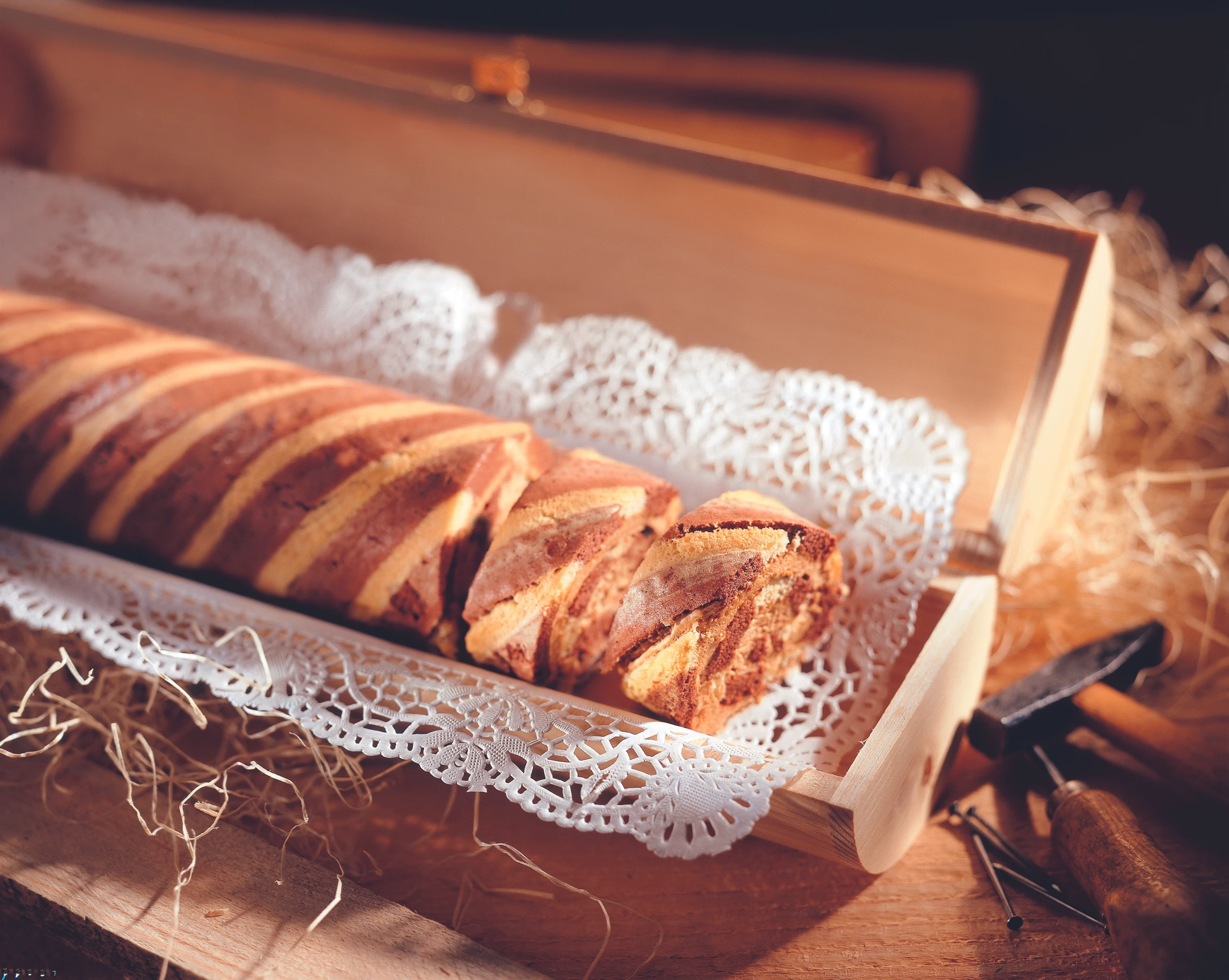 Kaffeecreme-Roulade