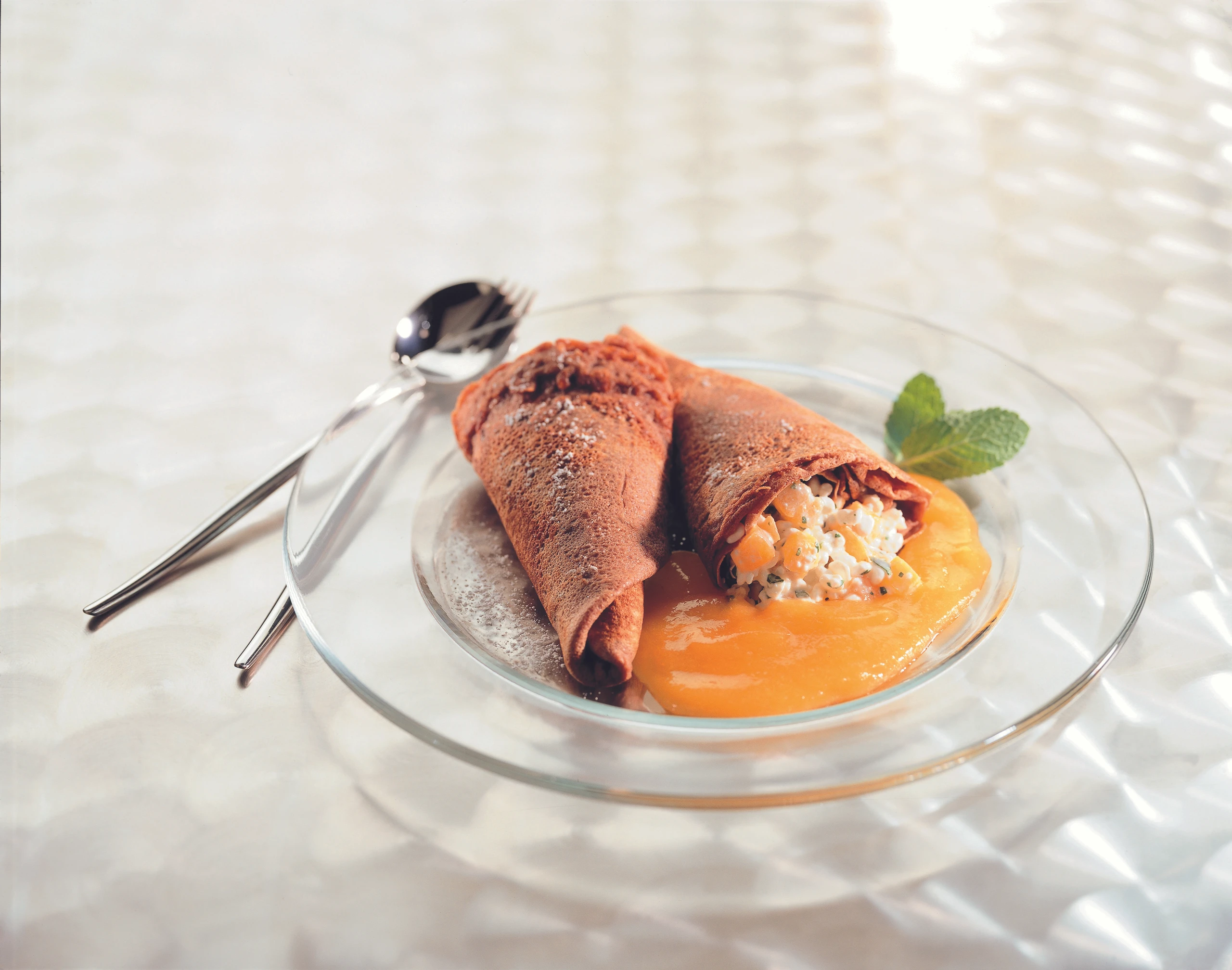 Gefüllte Schokolade-Palatschinken