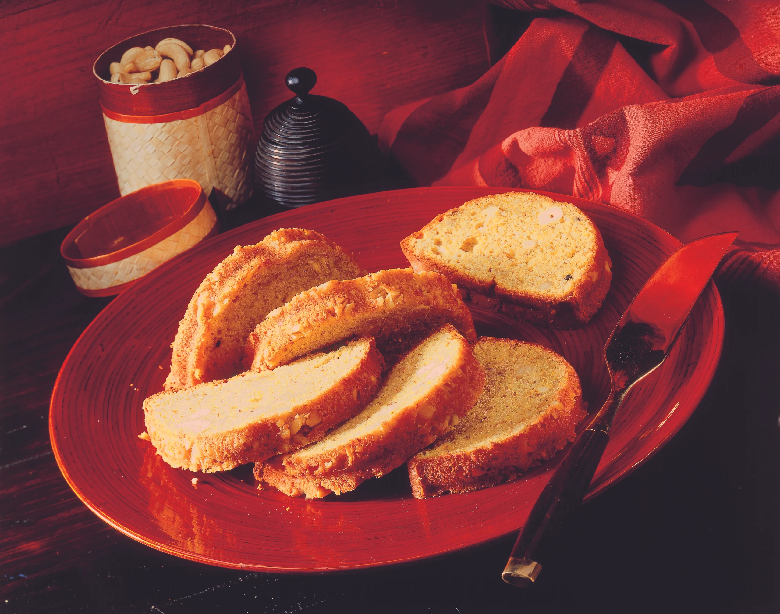 Cashew-Curry-Bananenkuchen