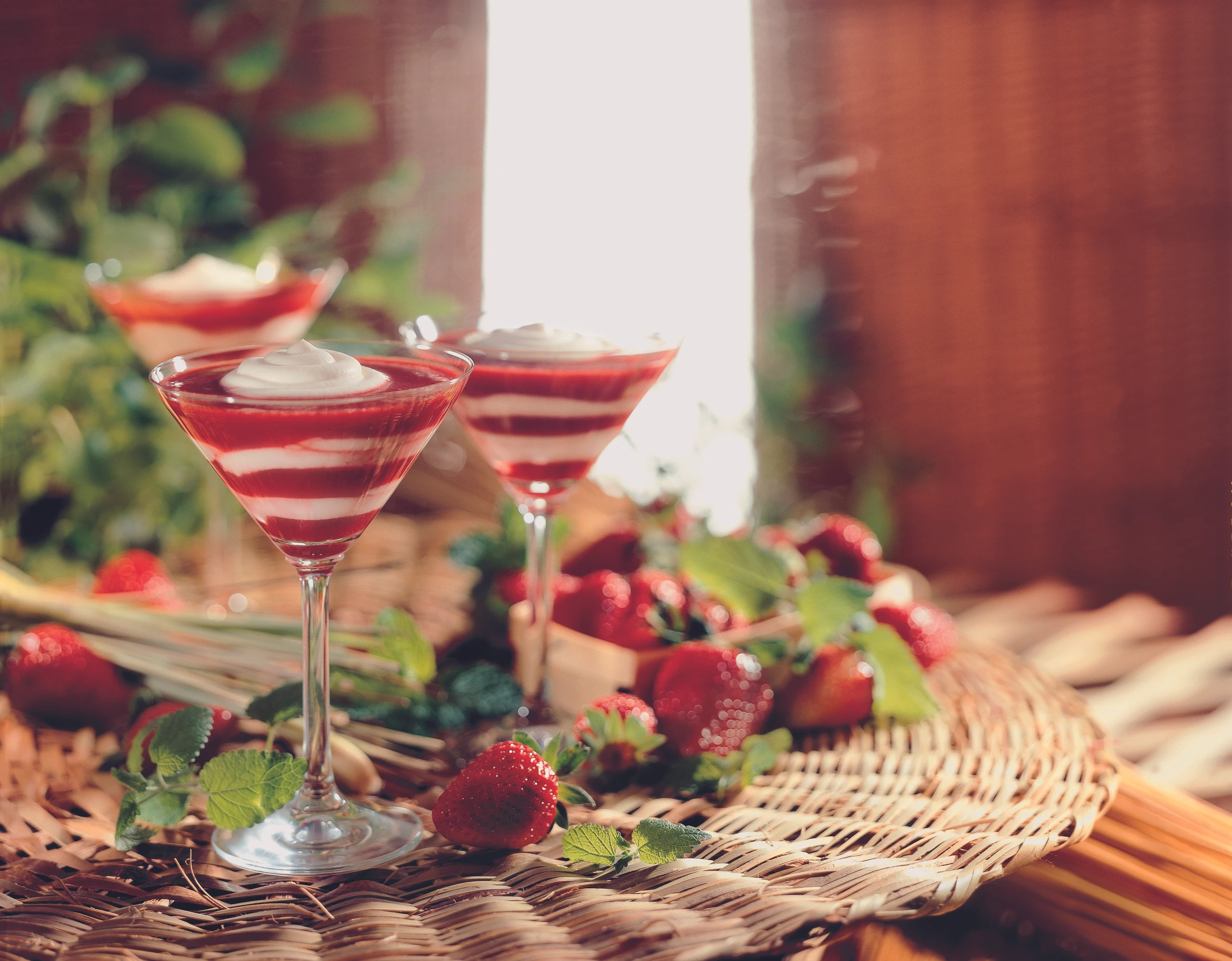 Erdbeer-Zitronengrascreme