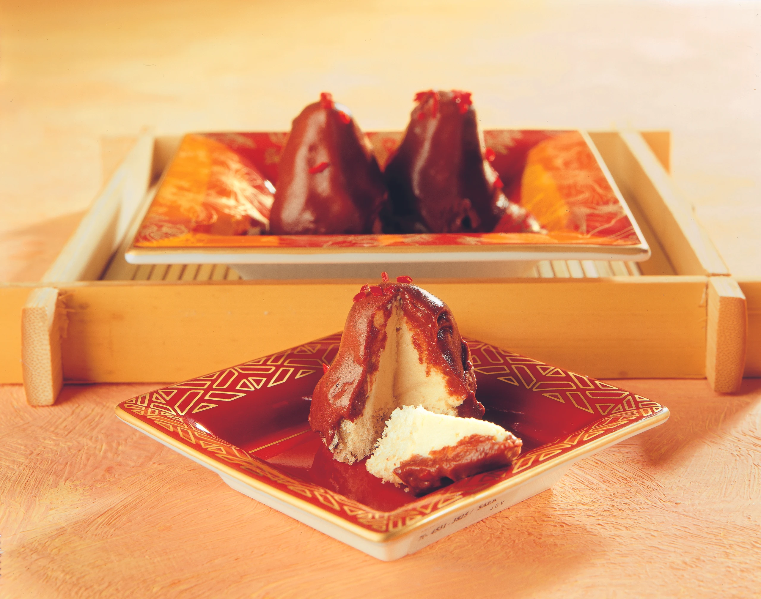 Hühnerbrustcreme mit Chilischokolade á la "Pariser Spitz"