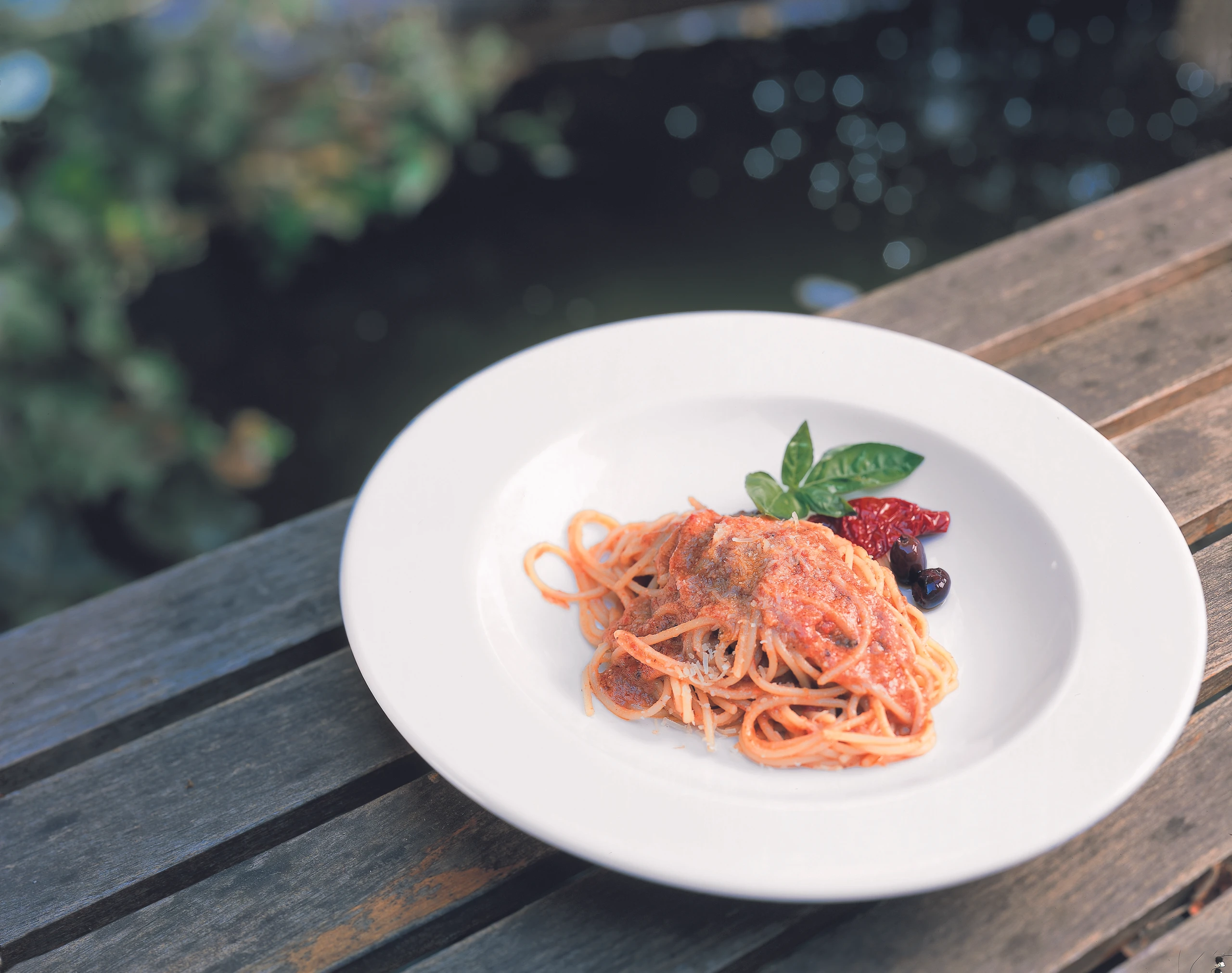 Spaghetti mit Tomatenpesto