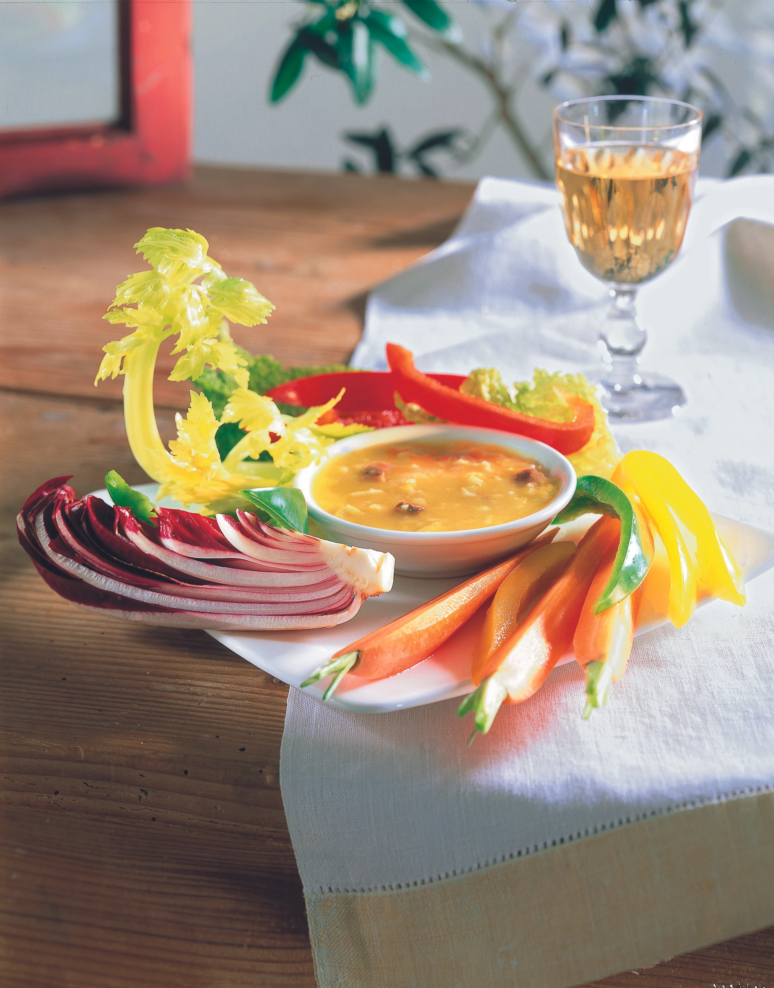 Bagna cauda - Gemüse mit Dip