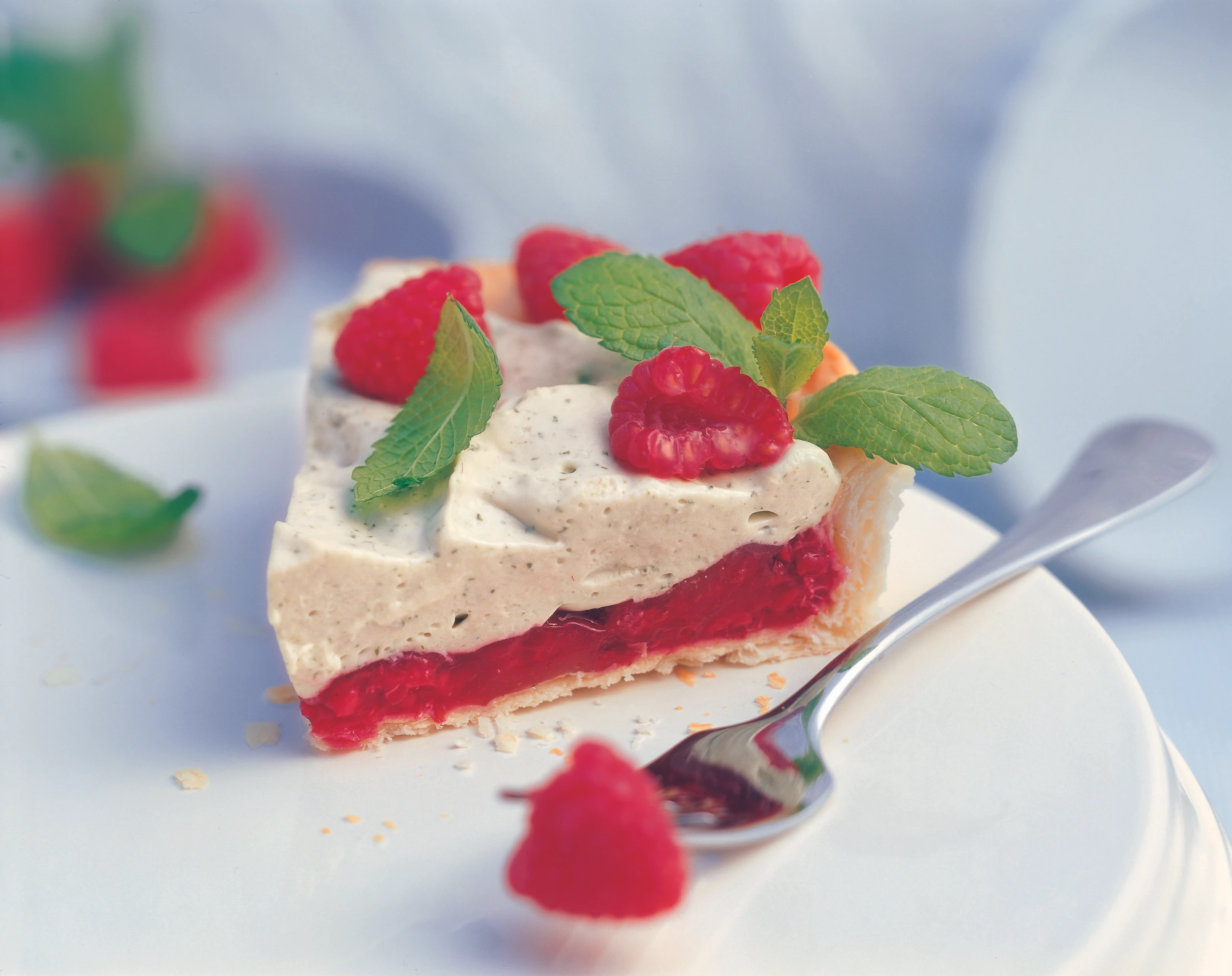 Himbeer-Minzepesto-Tarte