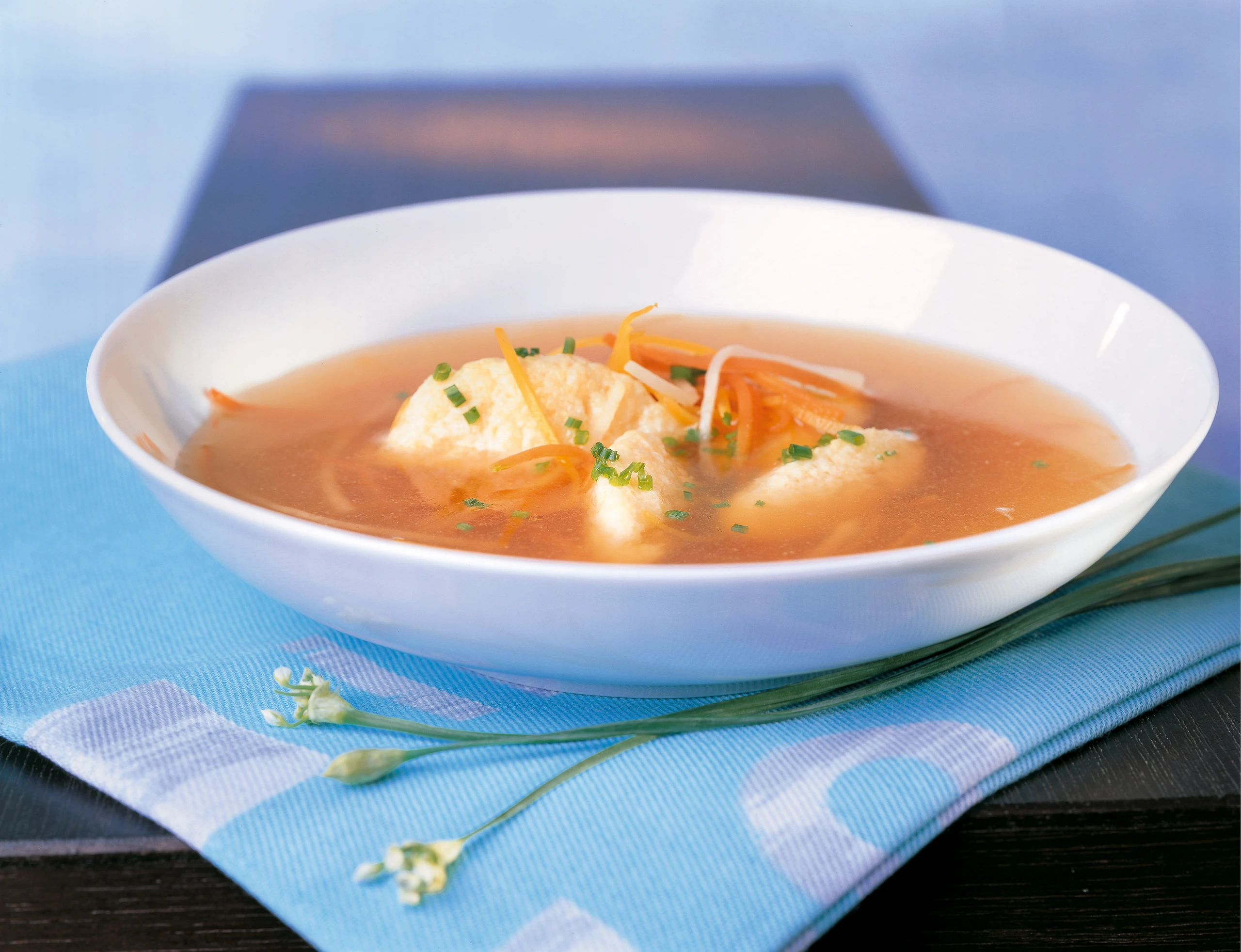 Butternockerlsuppe mit Gemüse