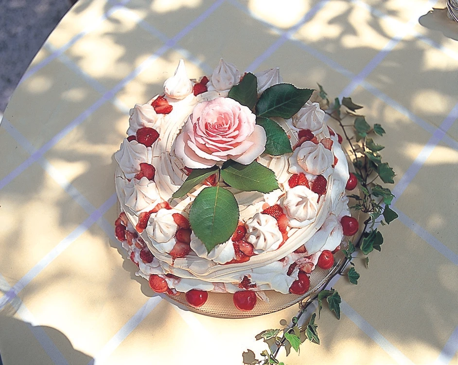 Erdbeer-Baisertorte