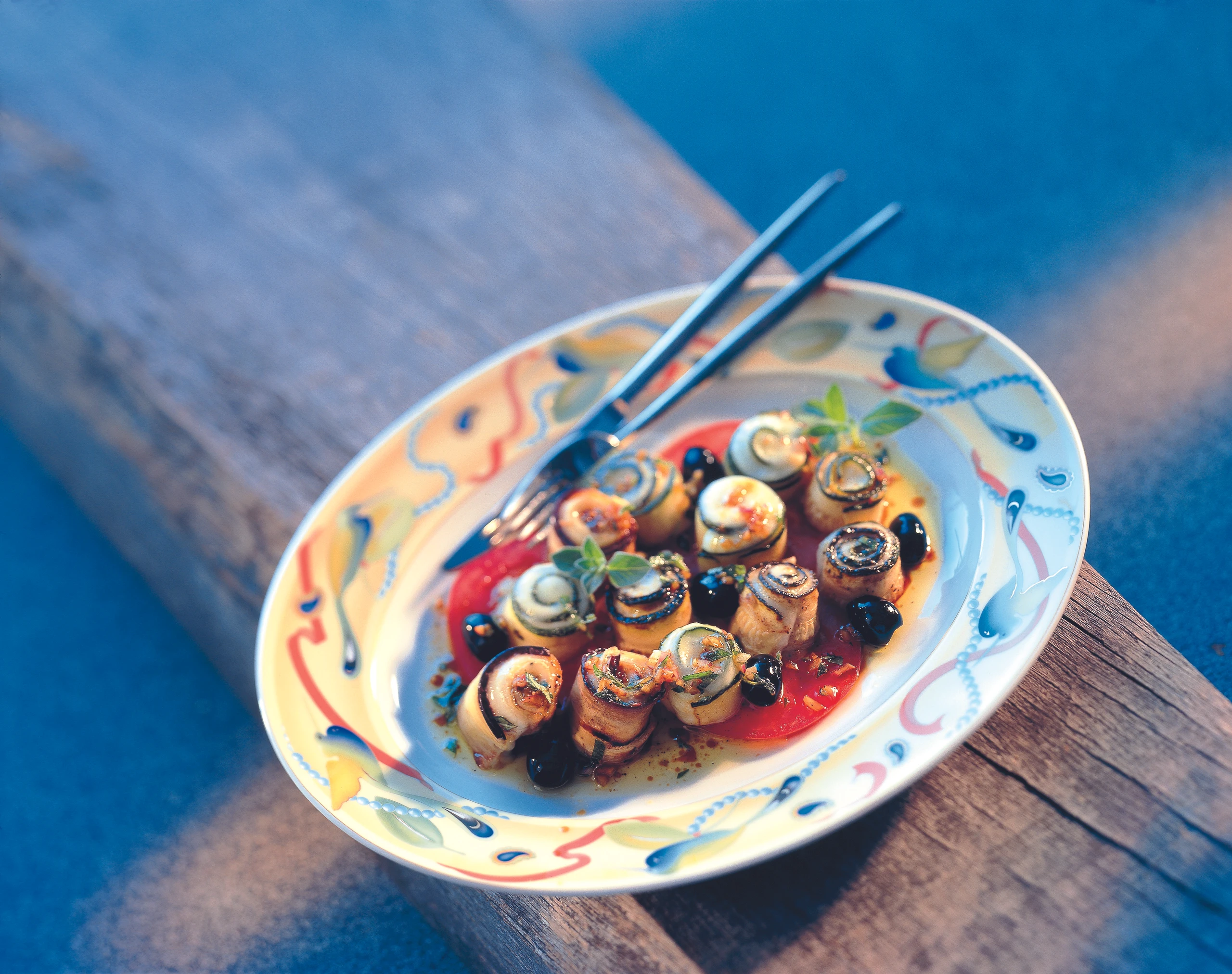 Gemüse-Mozzarellaröllchen