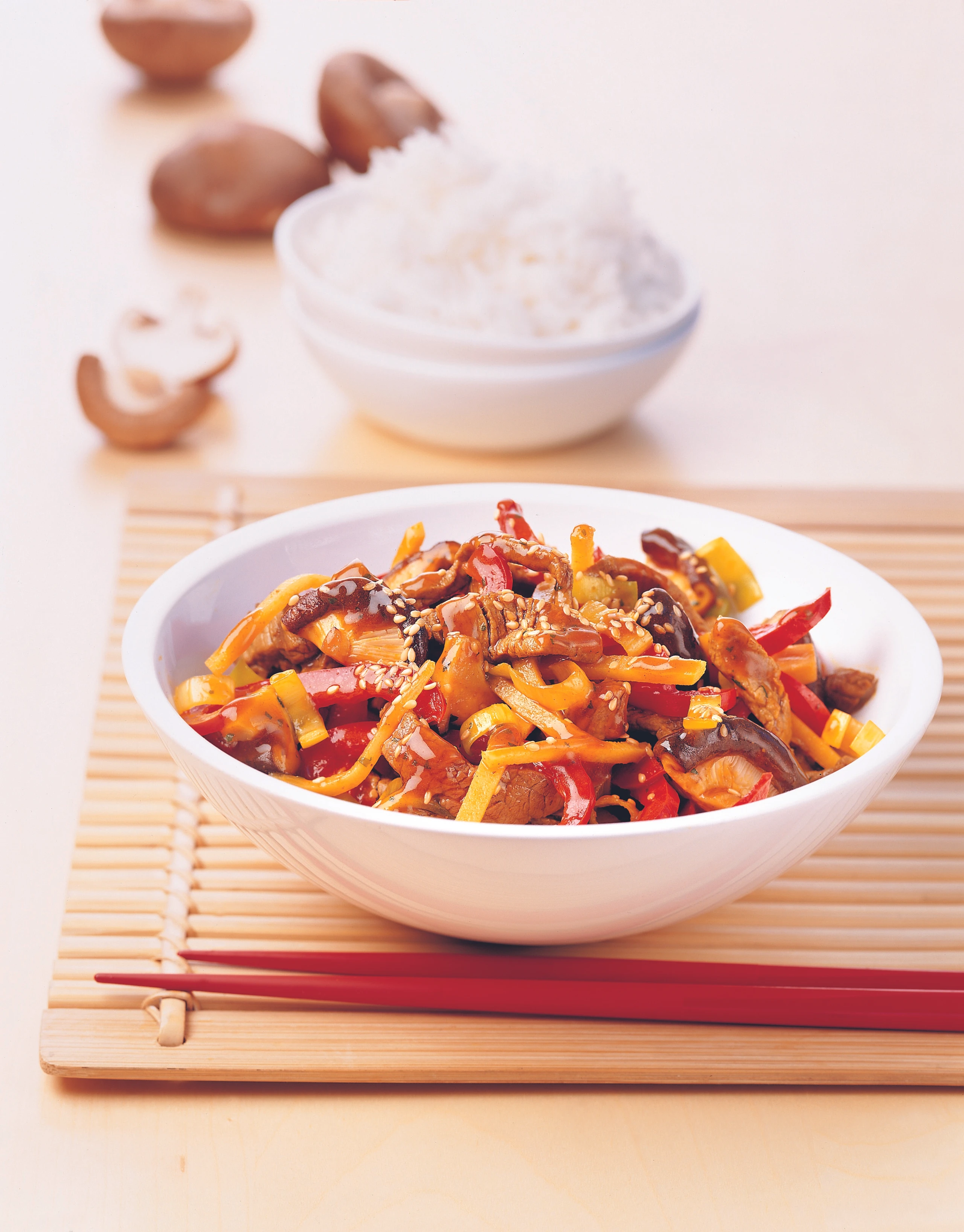 Filetstreifen mit Pilzen