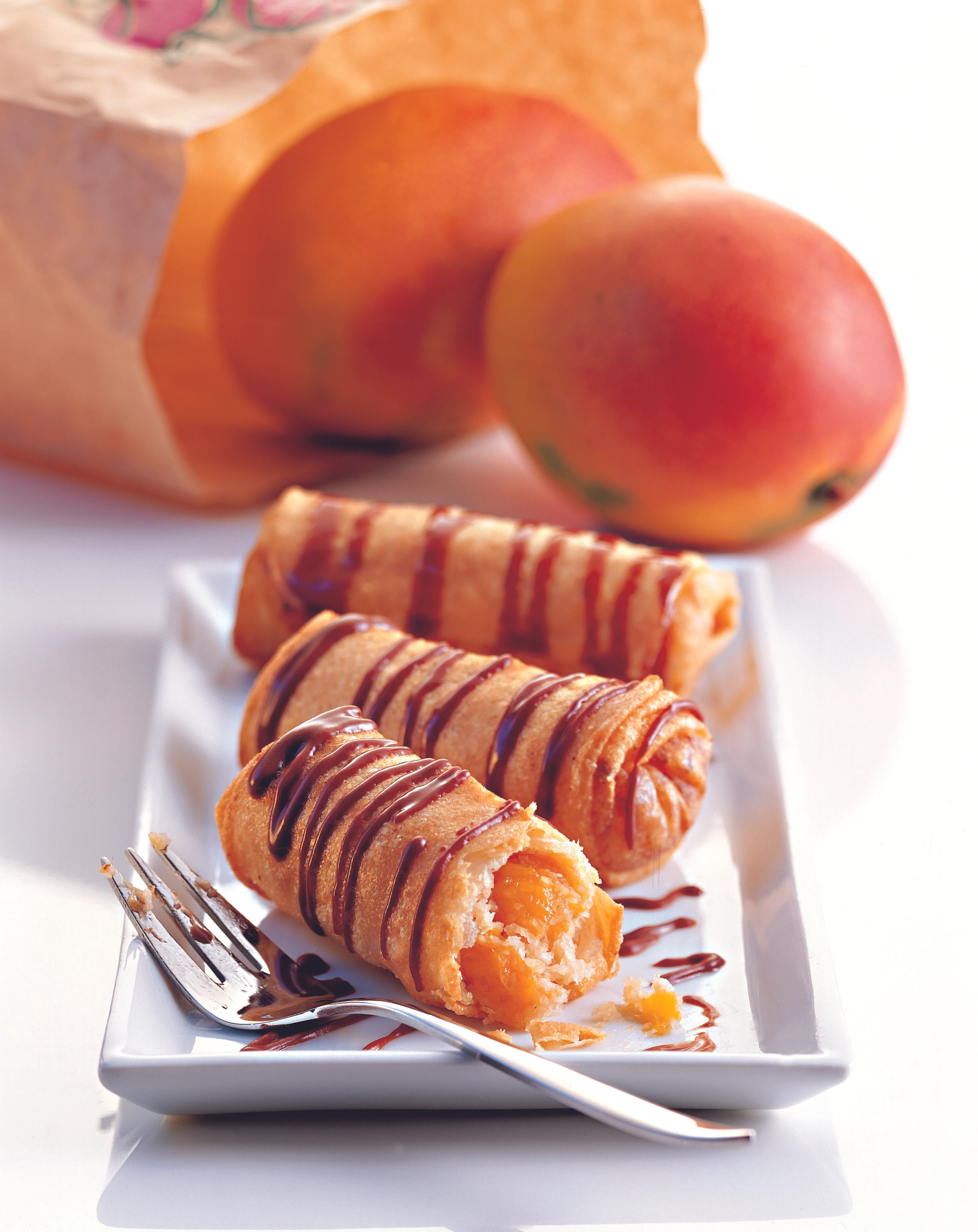 Mango-Kokos-Röllchen