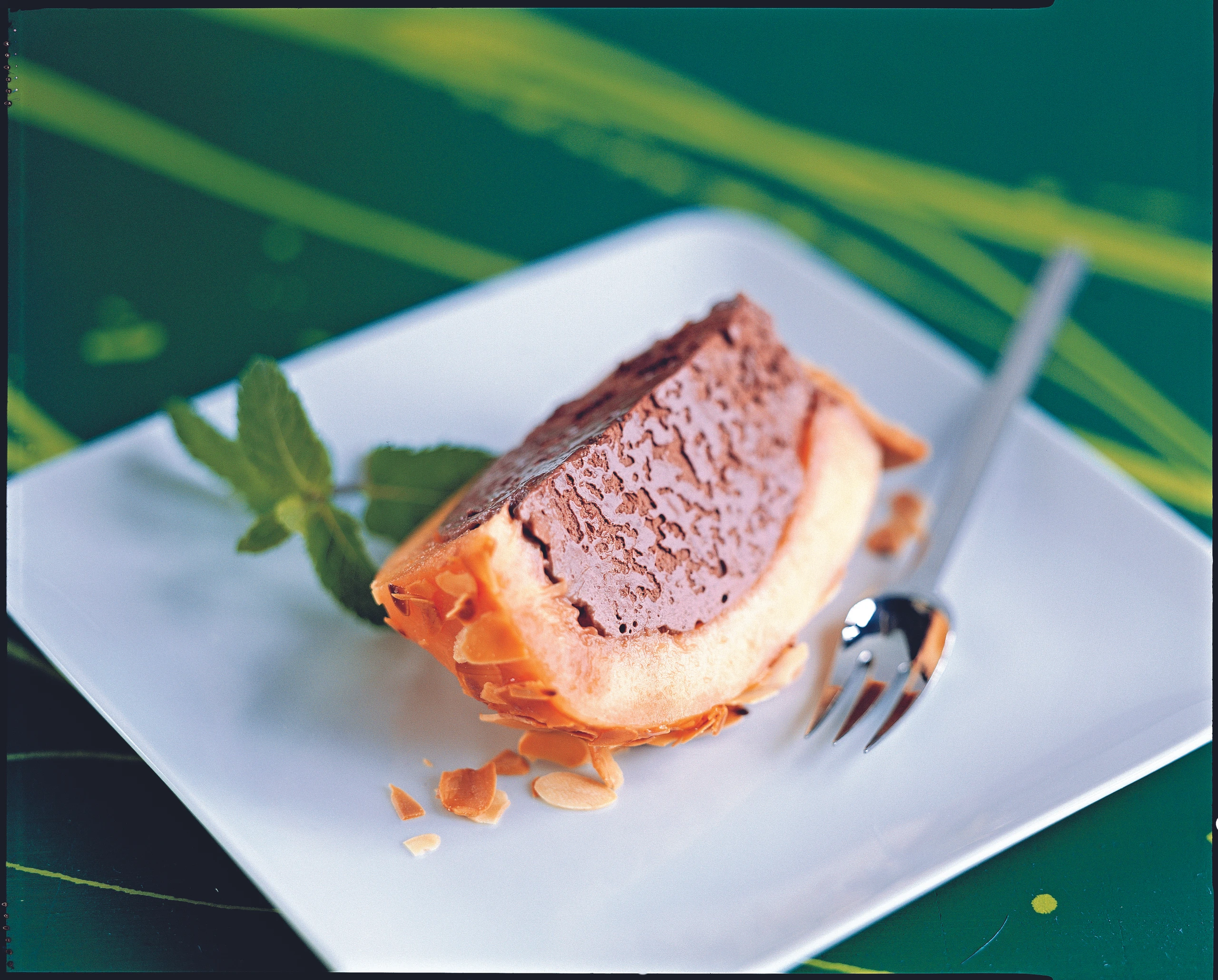 Melone mit Schoko-Ingwer-Mousse