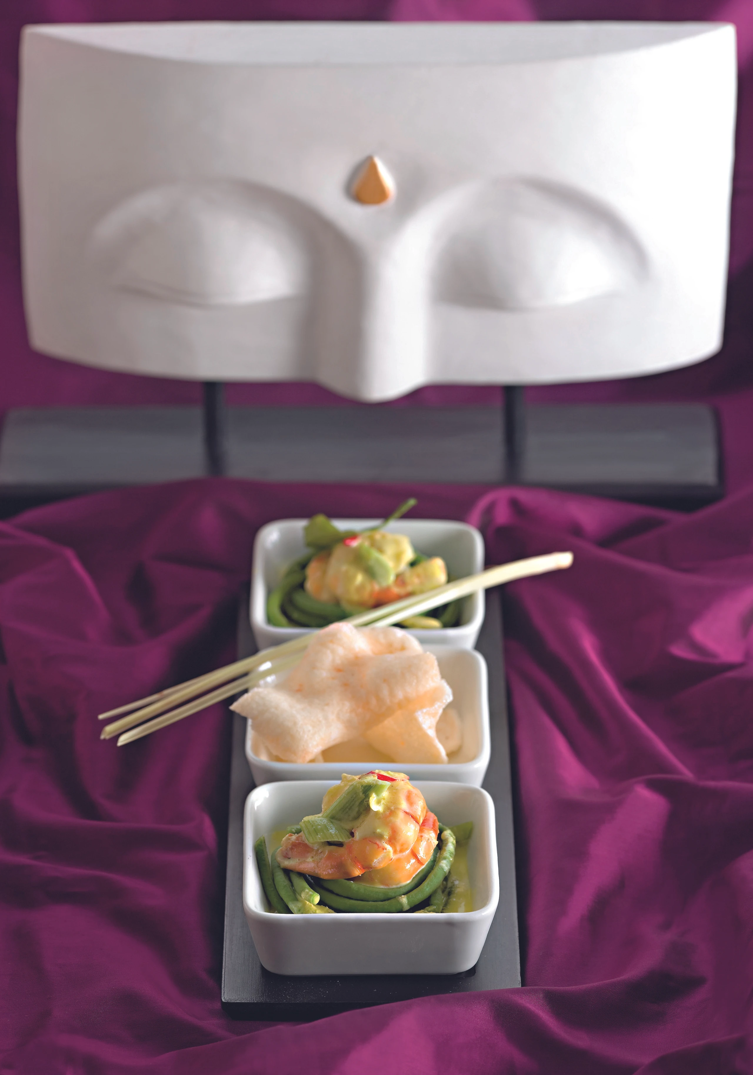 Grünes Thai-Curry mit Garnelen