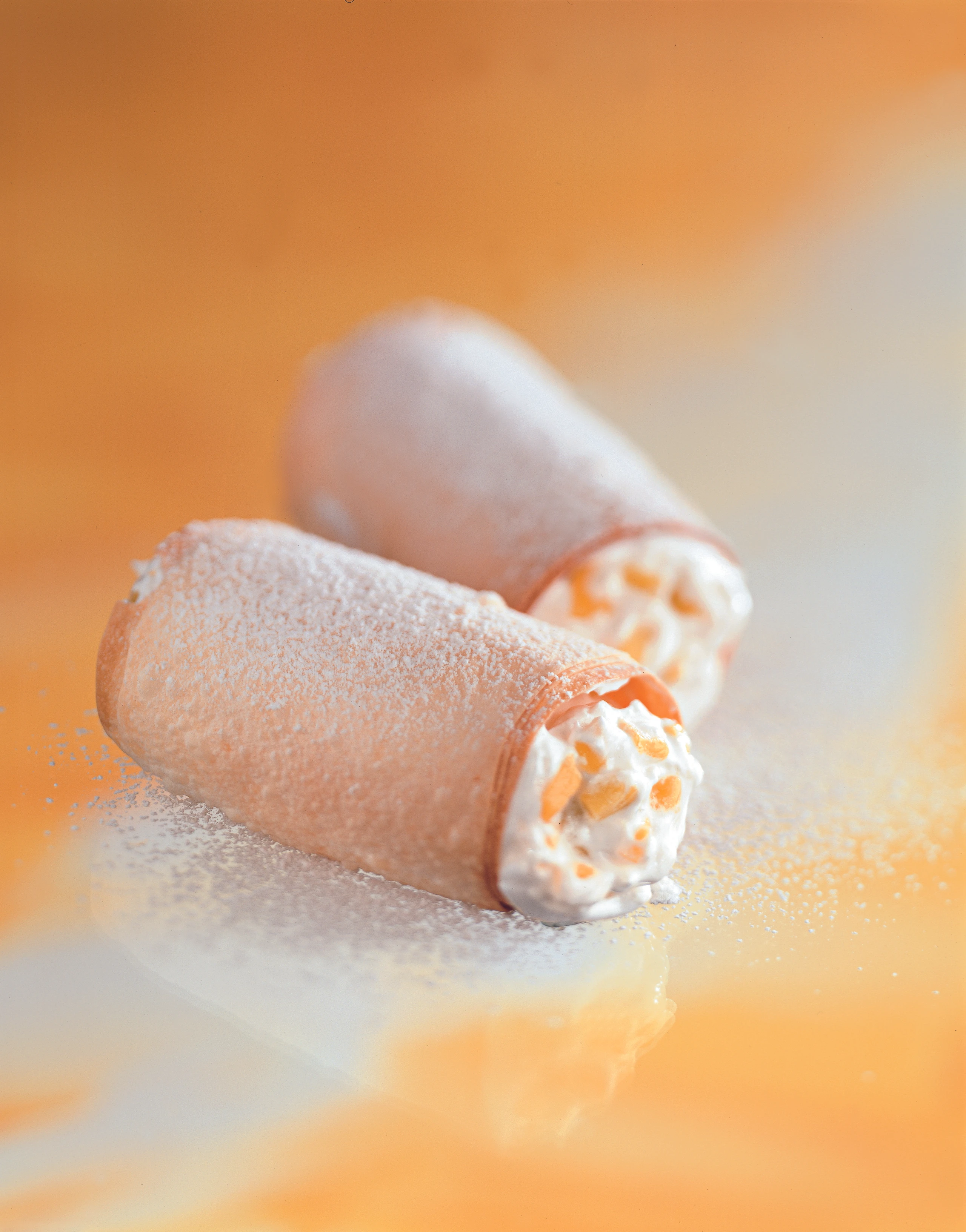 Mango-Schaumrollen