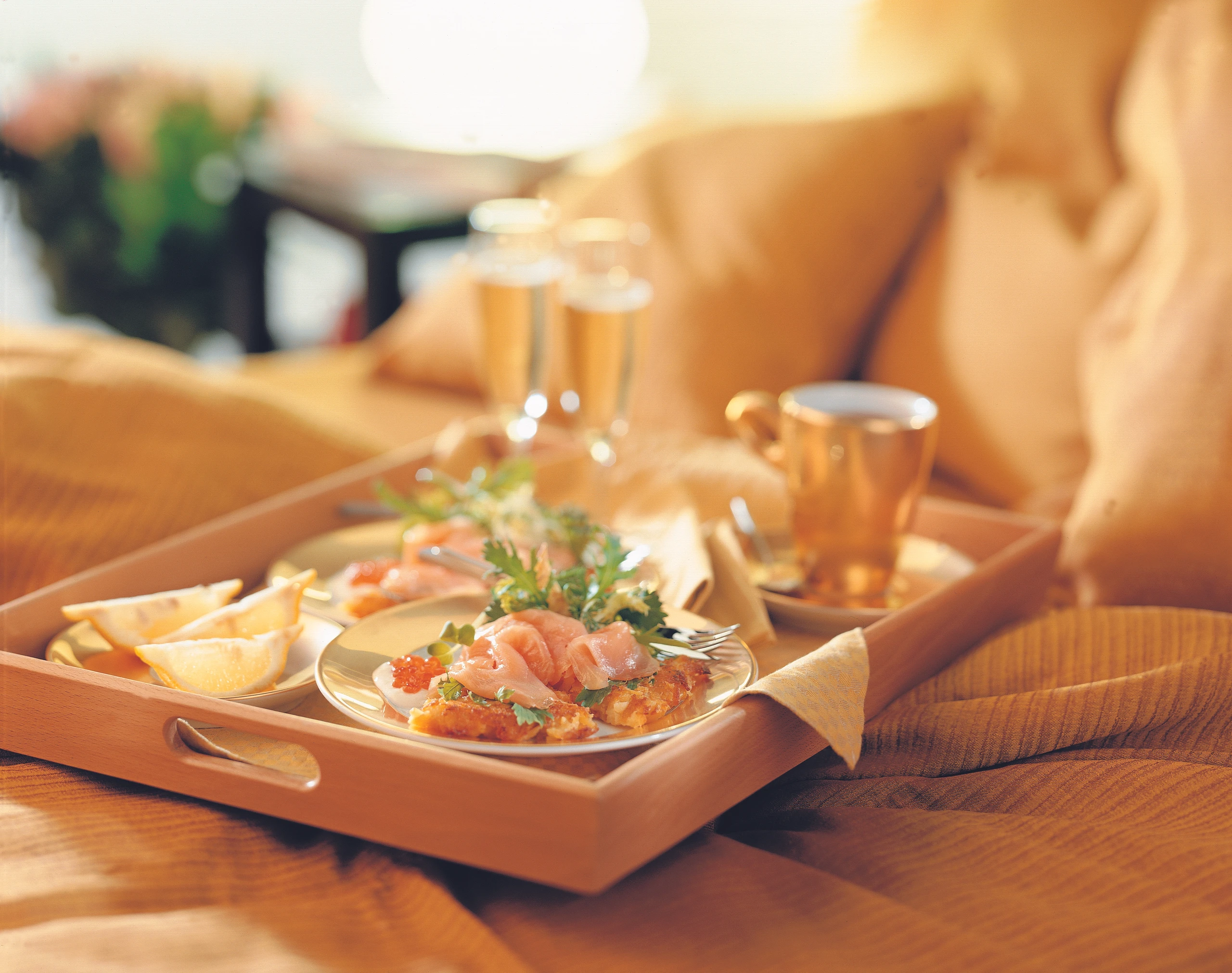 Lachs auf Erdäpfelkuchen