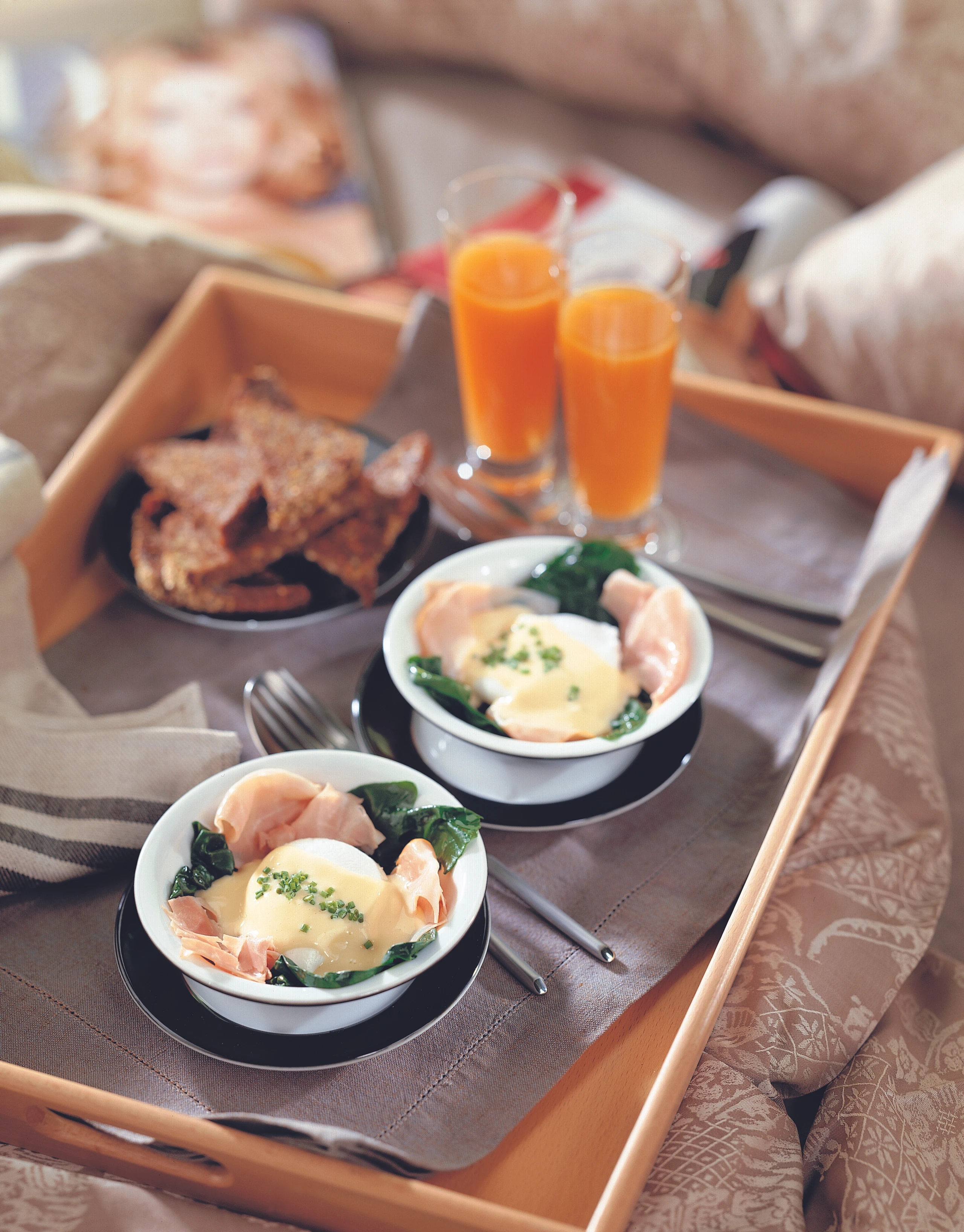 Florentiner Eier mit Sauce hollandaise